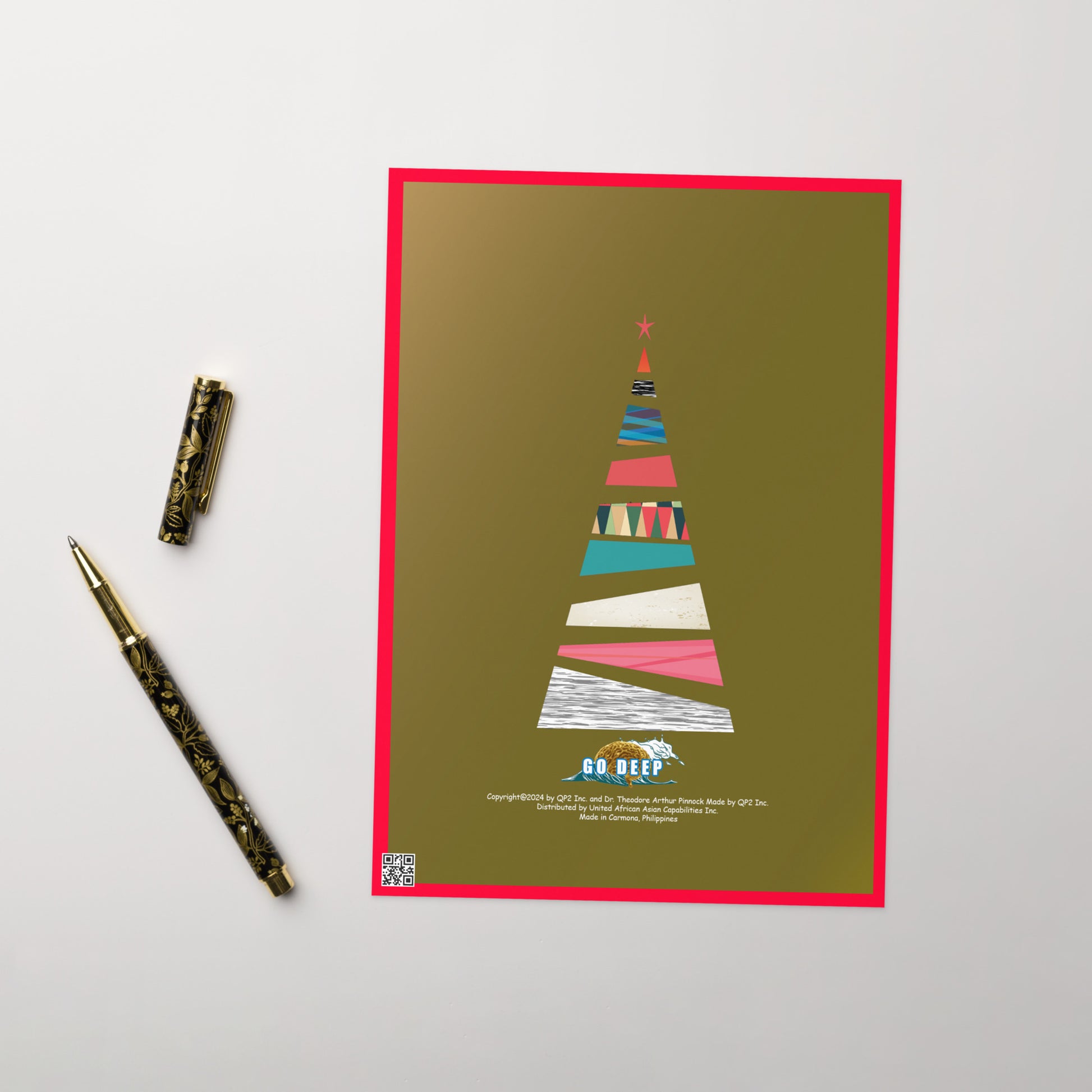 Christmas Greeting Card Design 12 POSTCARD The DEEP Store