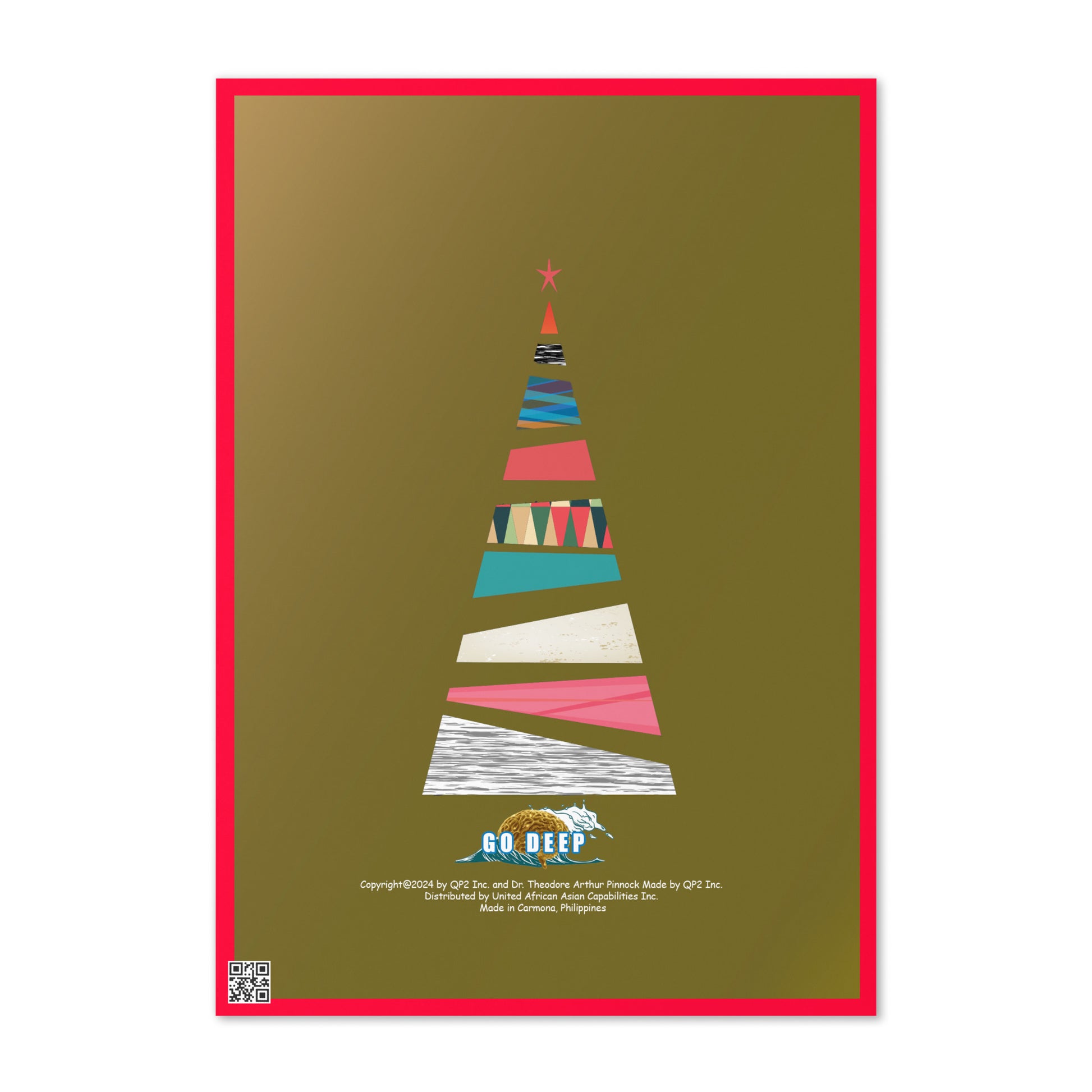 Christmas Greeting Card Design 12 POSTCARD The DEEP Store