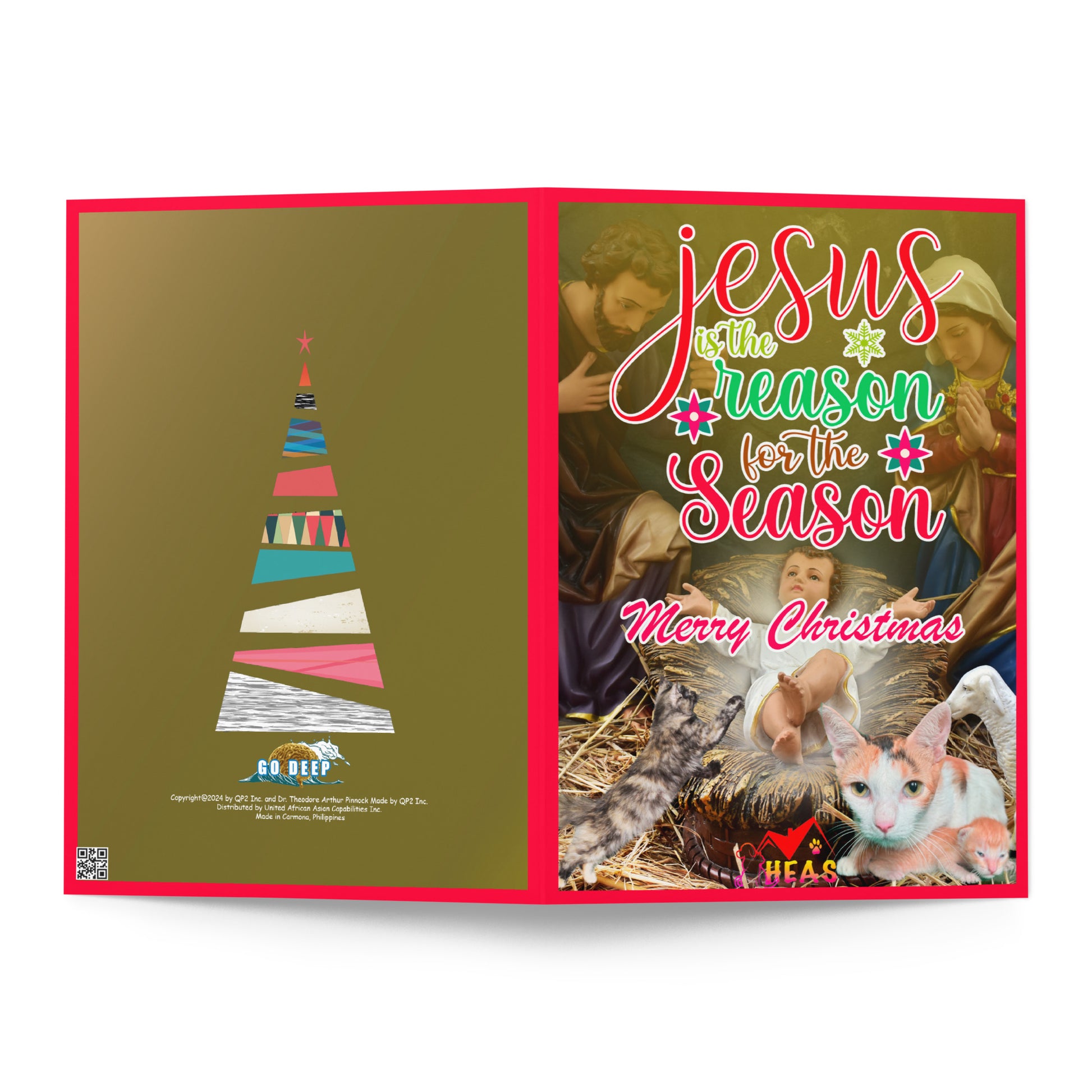 Christmas Greeting Card Design 12 POSTCARD The DEEP Store
