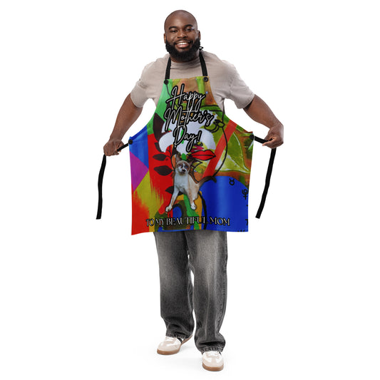 S Perimeter Flower Apron - Mother's Day Apron SUBLIMATION The DEEP Store Default Title