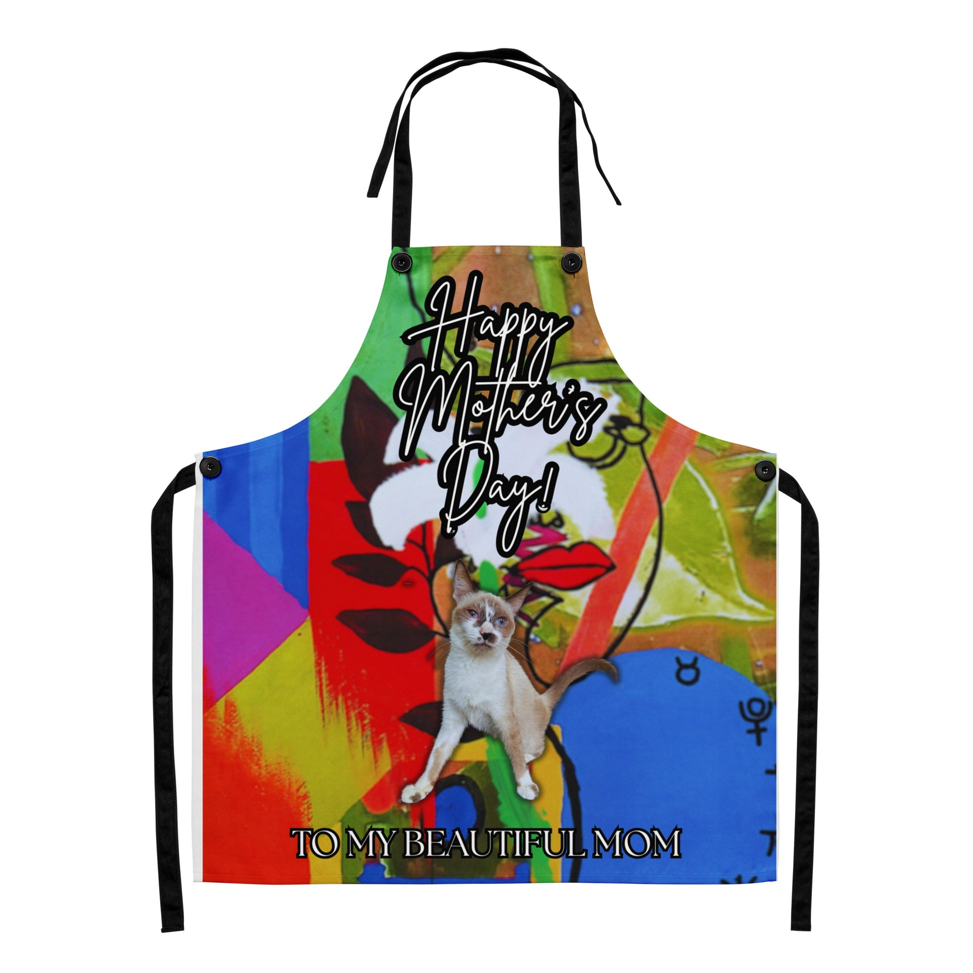 S Perimeter Flower Apron - Mother's Day Apron SUBLIMATION The DEEP Store