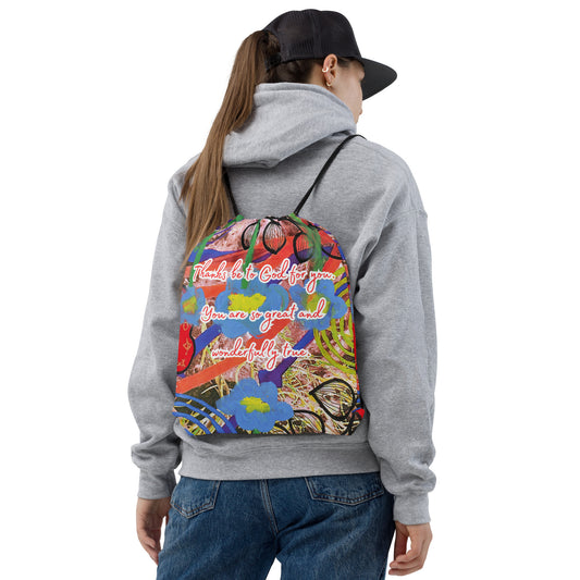 Drawstring Bag Design 1 CUT-SEW The DEEP Store Default Title