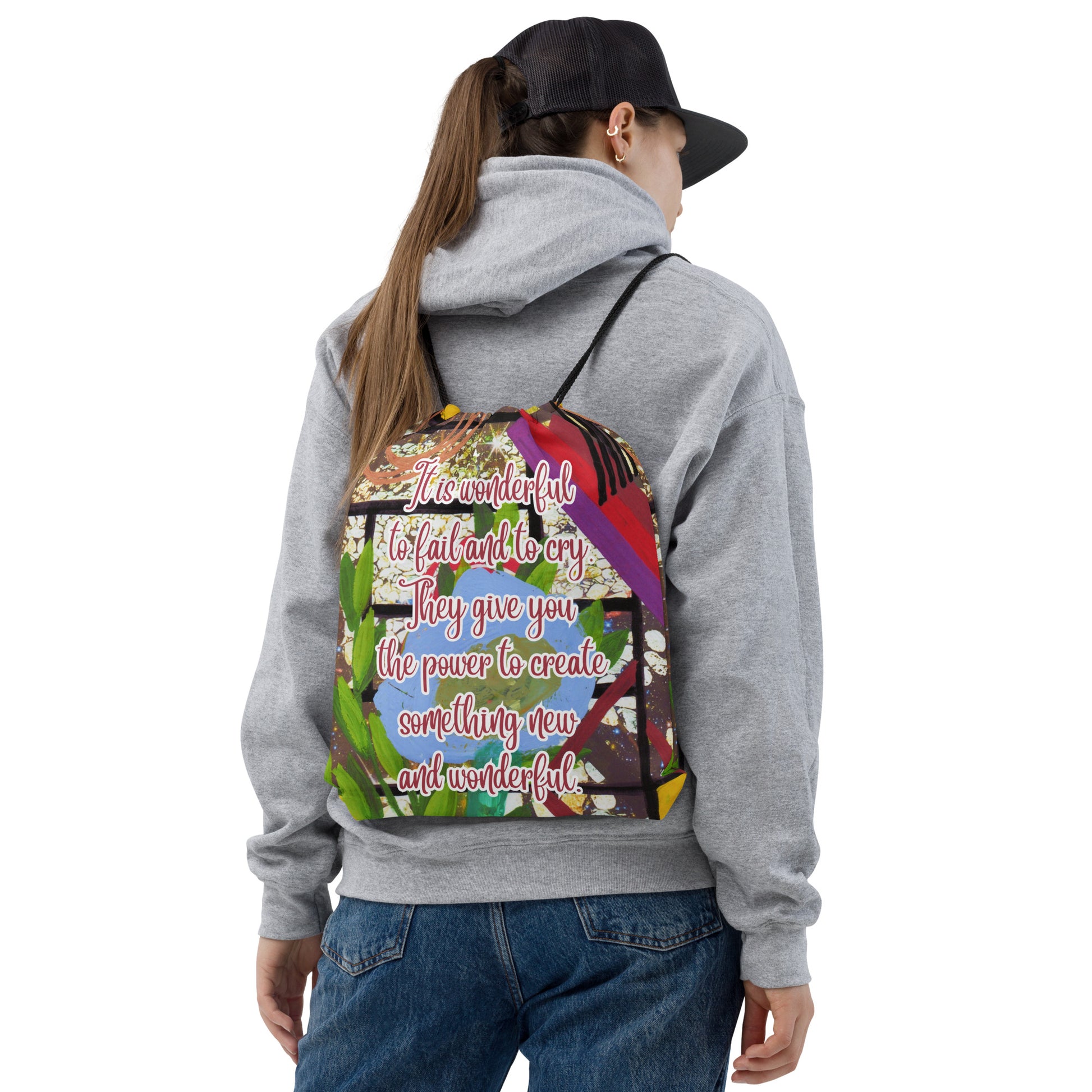 Drawstring Bag Design 2 CUT-SEW The DEEP Store Default Title