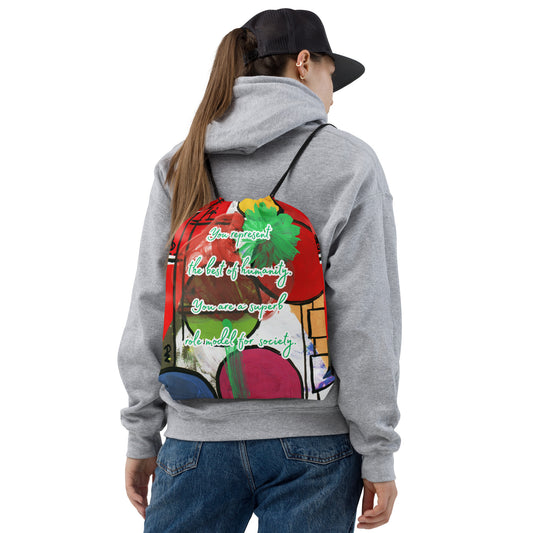Drawstring Bag Design 3 CUT-SEW The DEEP Store Default Title