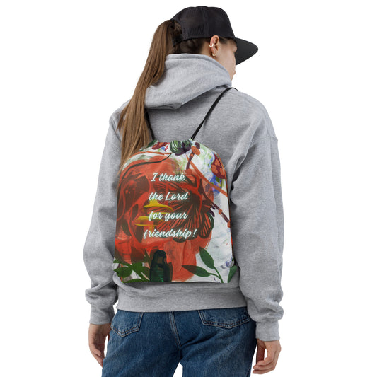 Drawstring Bag Design 4 CUT-SEW The DEEP Store Default Title