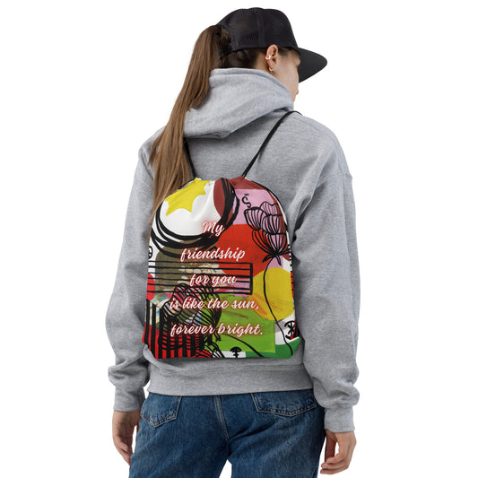 Drawstring Bag Design 5 CUT-SEW The DEEP Store Default Title