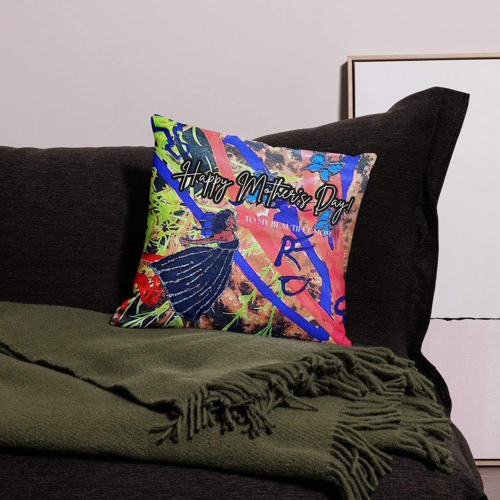 Grateful Pillow - Mother's Day Pillow CUT-SEW The DEEP Store 18″×18″