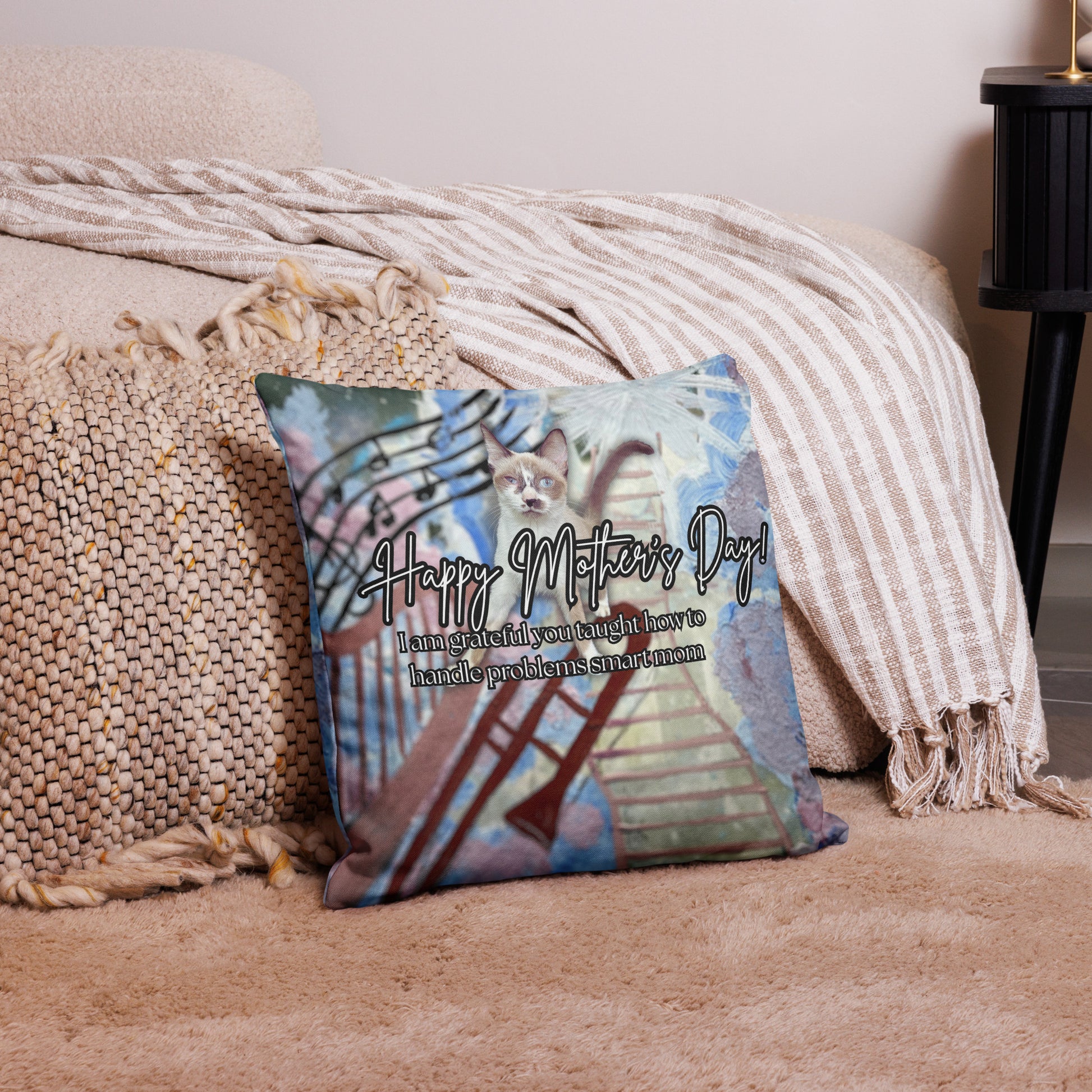 Chant Pillow - Mother's Day Pillow CUT-SEW The DEEP Store 18″×18″