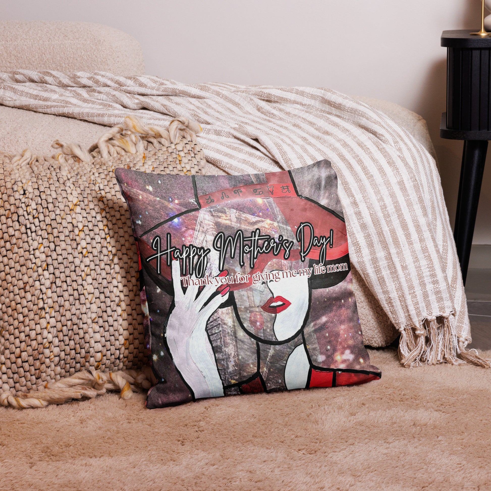 Velvet Mystery Pillow - Mother's Day Pillow CUT-SEW The DEEP Store 18″×18″