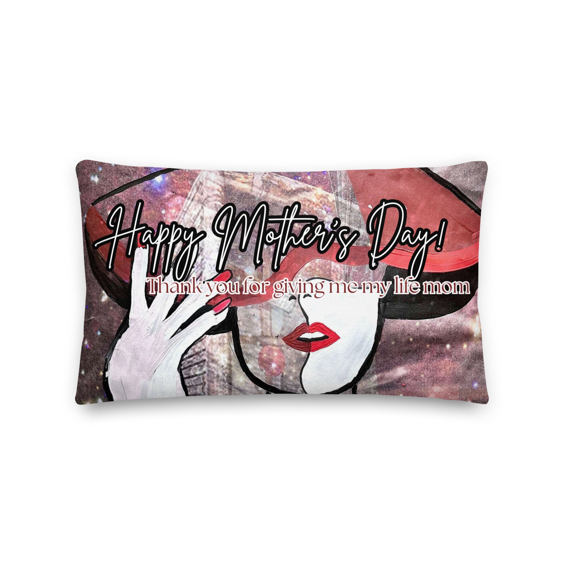 Velvet Mystery Pillow - Mother's Day Pillow CUT-SEW The DEEP Store 20″×12″