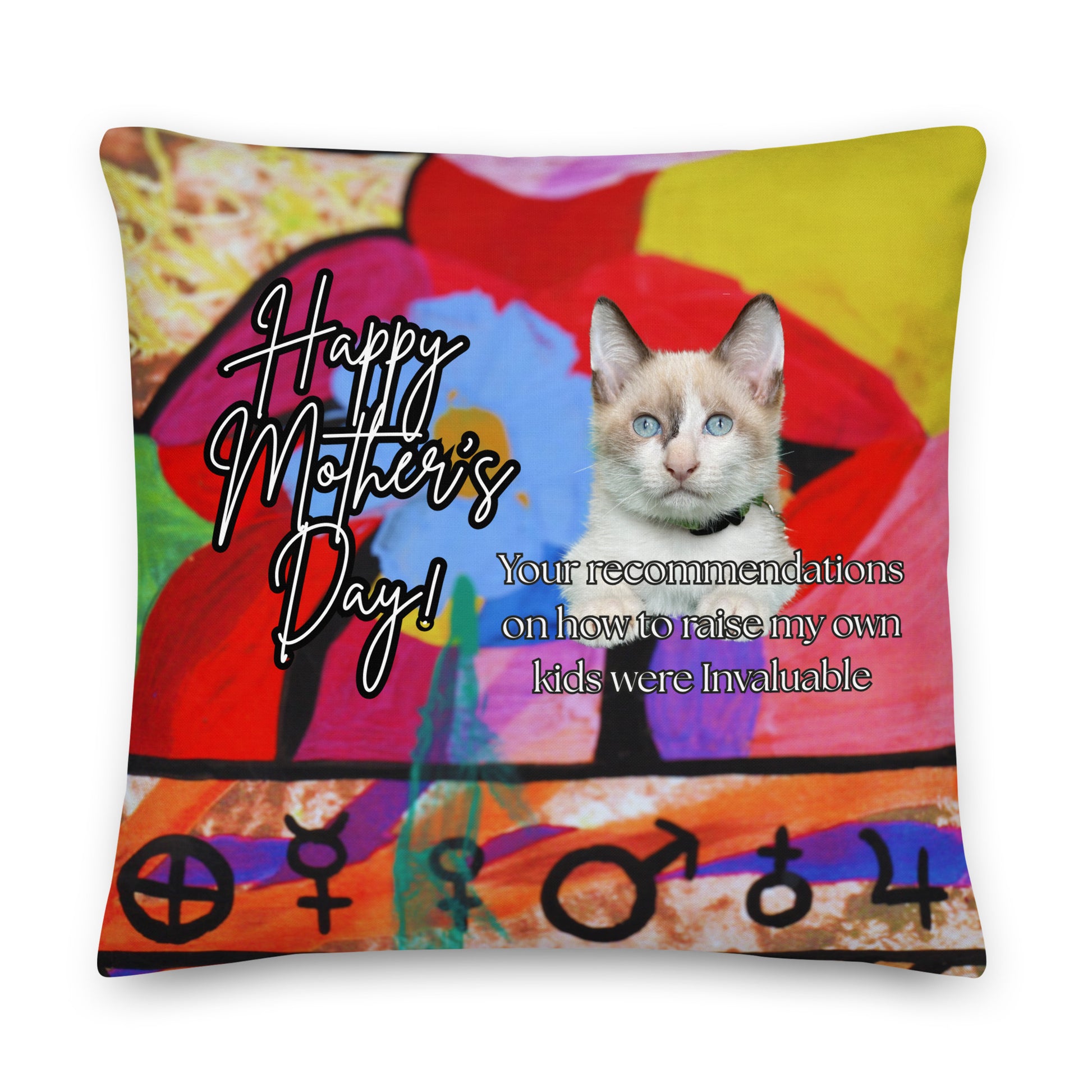 Thorniley Floral Pillow - Mother's Day Pillow CUT-SEW The DEEP Store