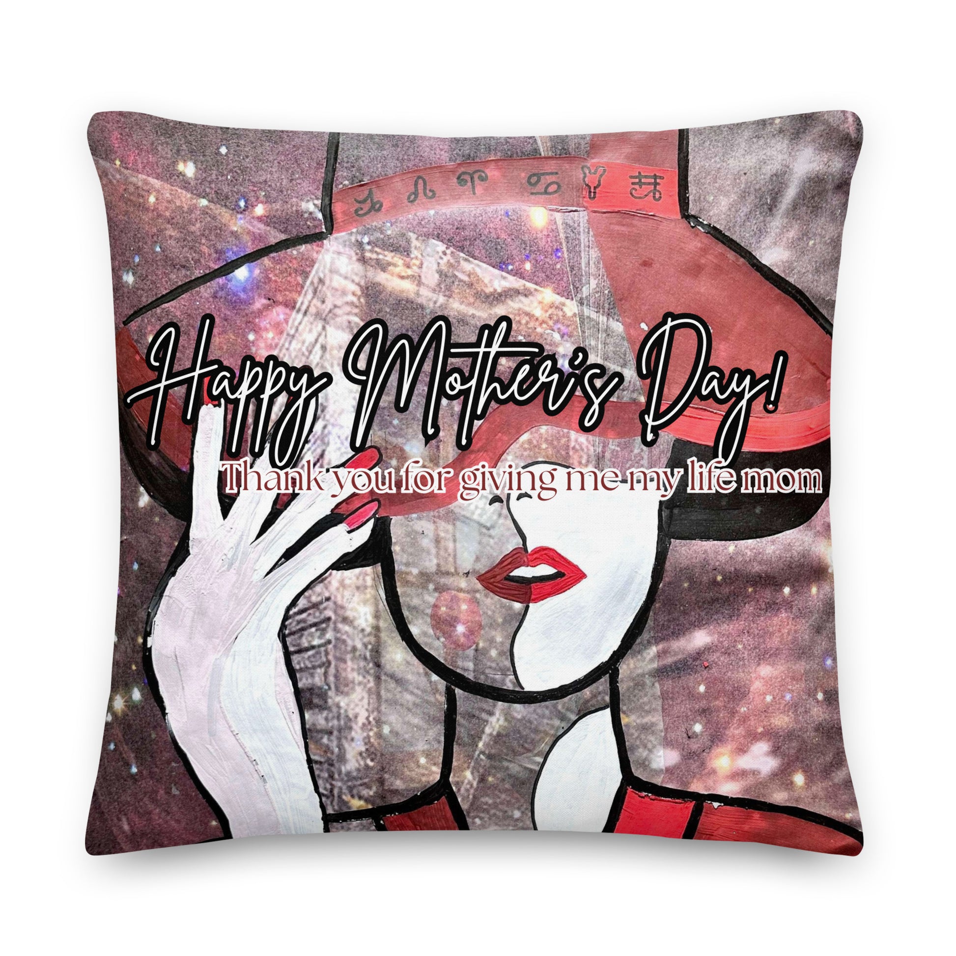 Velvet Mystery Pillow - Mother's Day Pillow CUT-SEW The DEEP Store 22″×22″