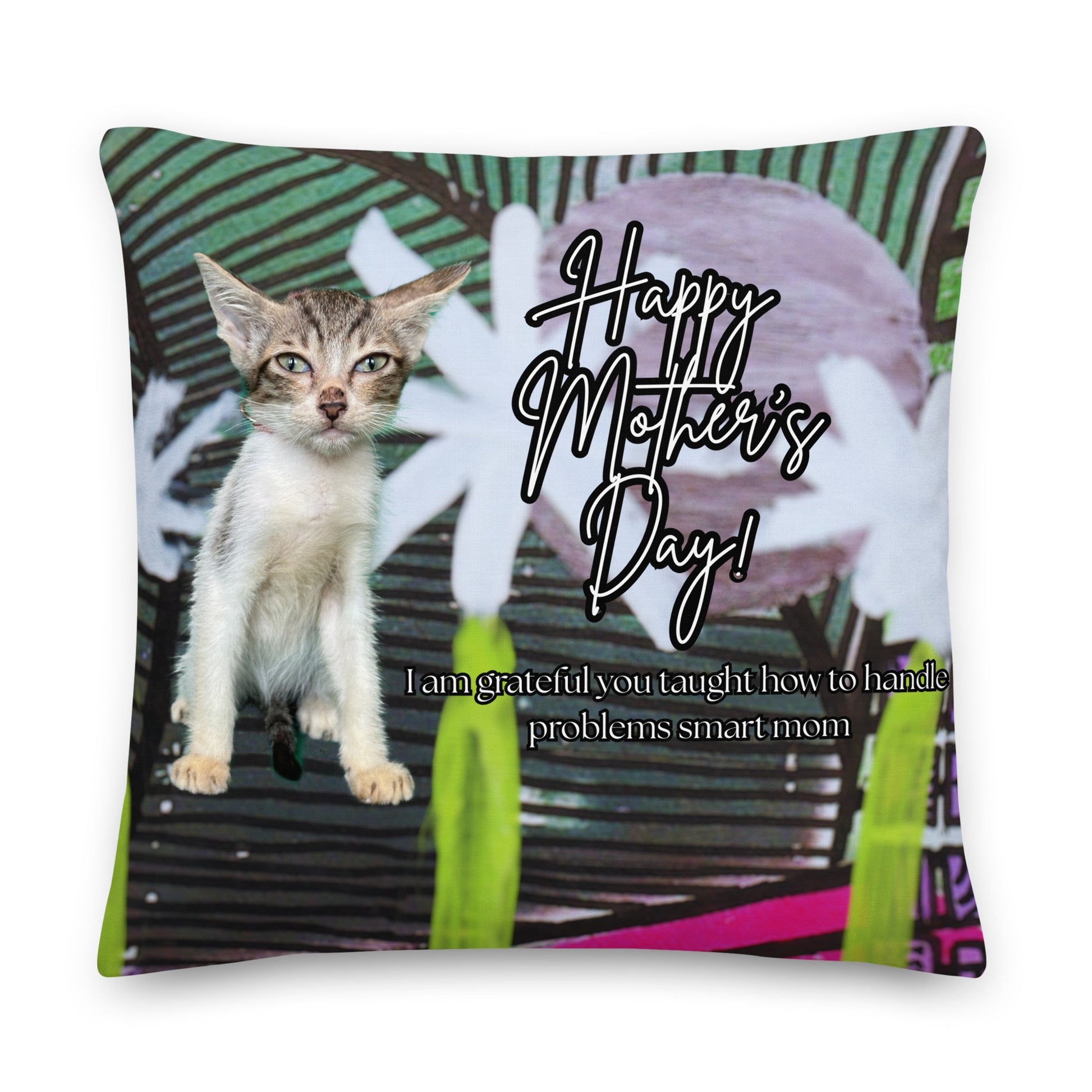 Rutherford Floral Pillow - Mother's Day Pillow CUT-SEW The DEEP Store 22″×22″