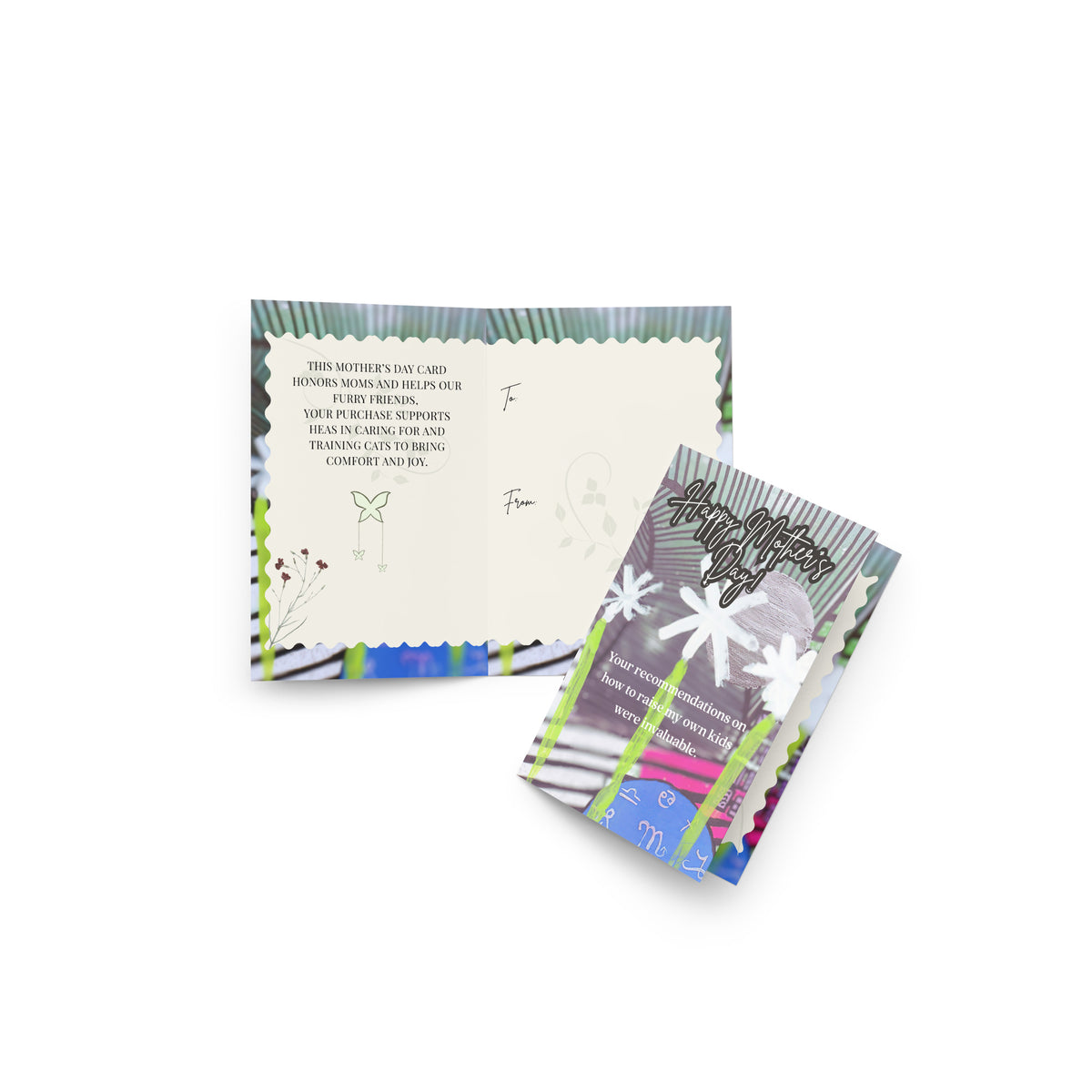 Mother's Day Card Cat Design 10 POSTCARD The DEEP Store 4″×6″