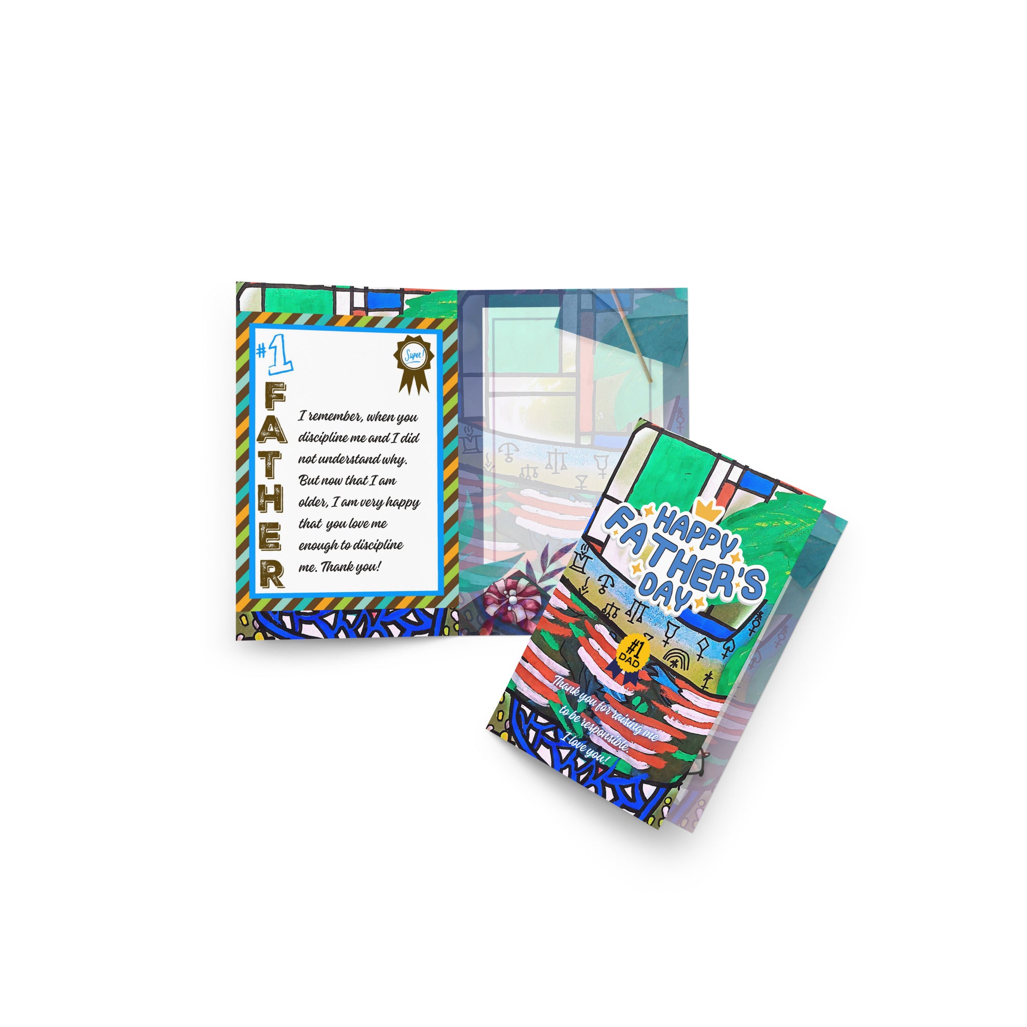 Father's Day Greeting Card Design 3 The DEEP Store 4″×6″