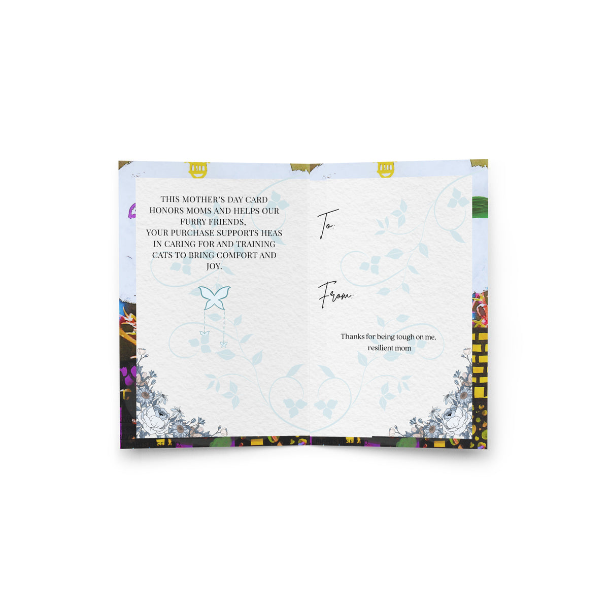 Mother's Day Card Cat Design 12 POSTCARD The DEEP Store