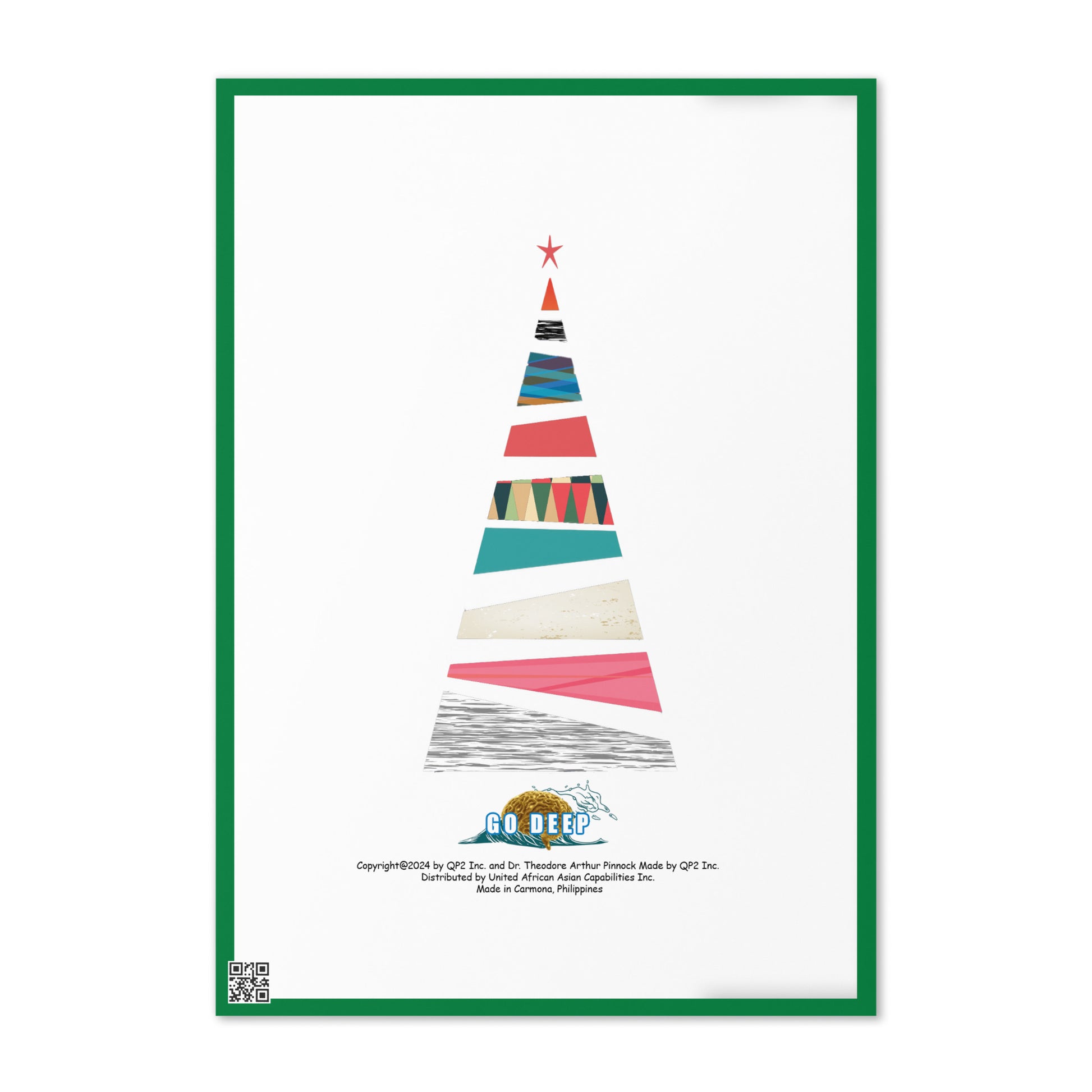 Christmas Greeting Card Design 2 POSTCARD The DEEP Store
