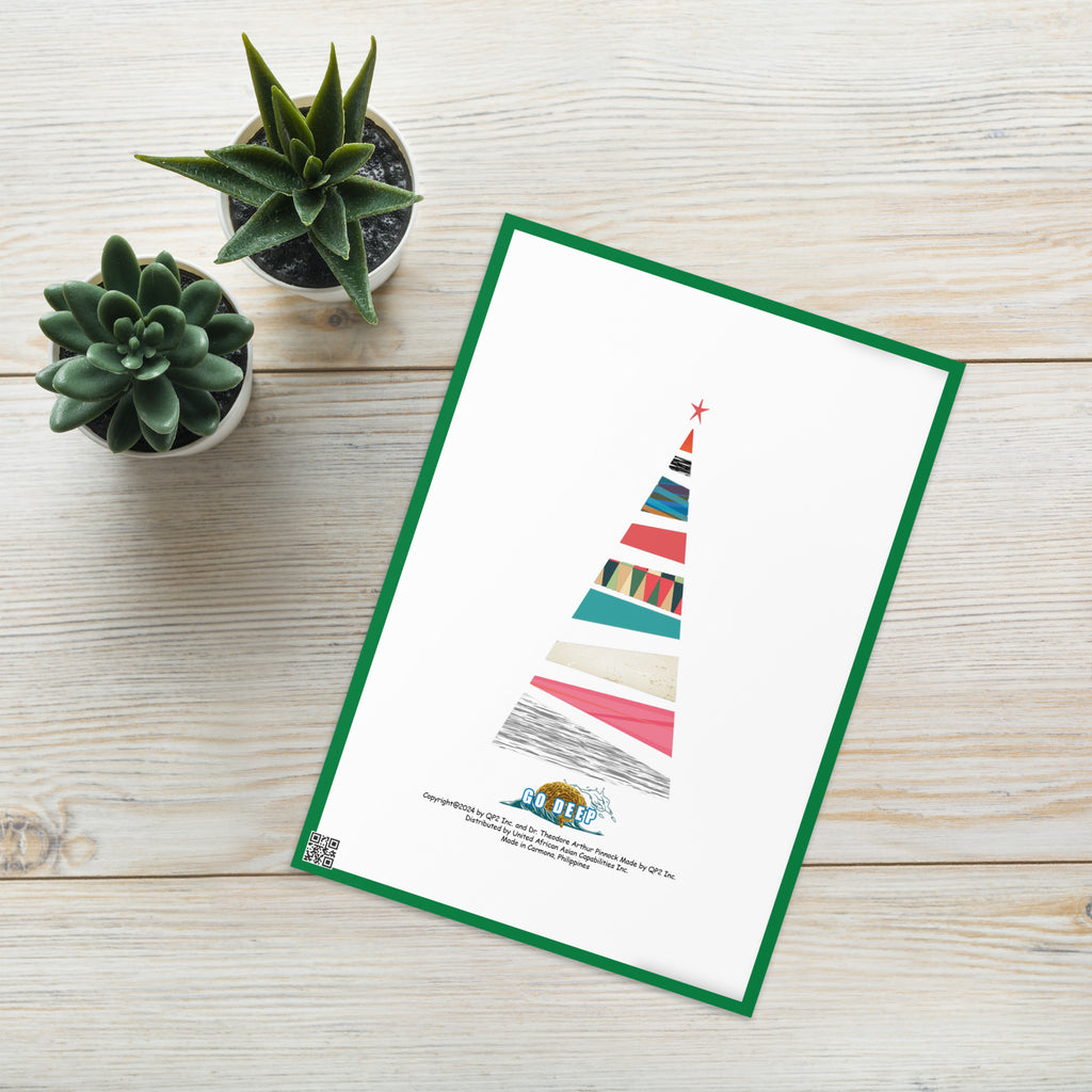Christmas Greeting Card Design 2 POSTCARD The DEEP Store