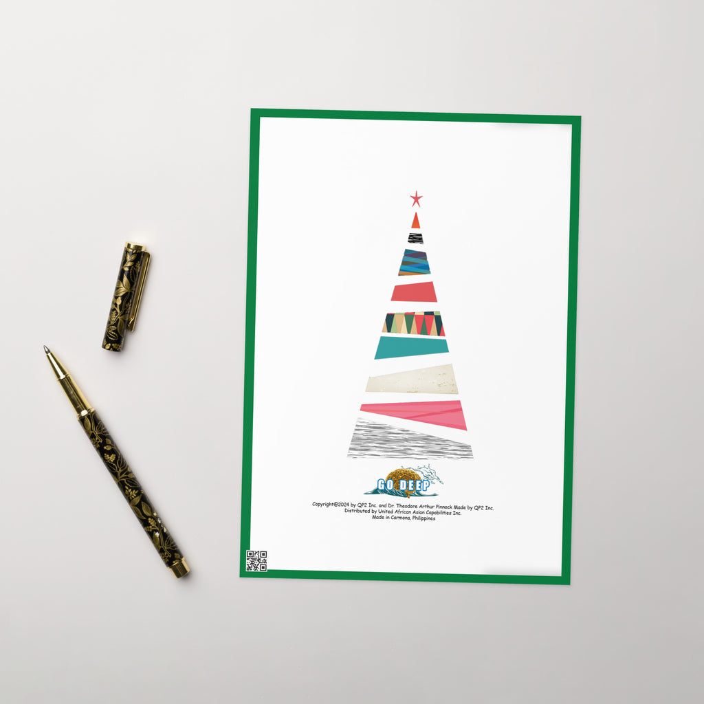 Christmas Greeting Card Design 2 POSTCARD The DEEP Store