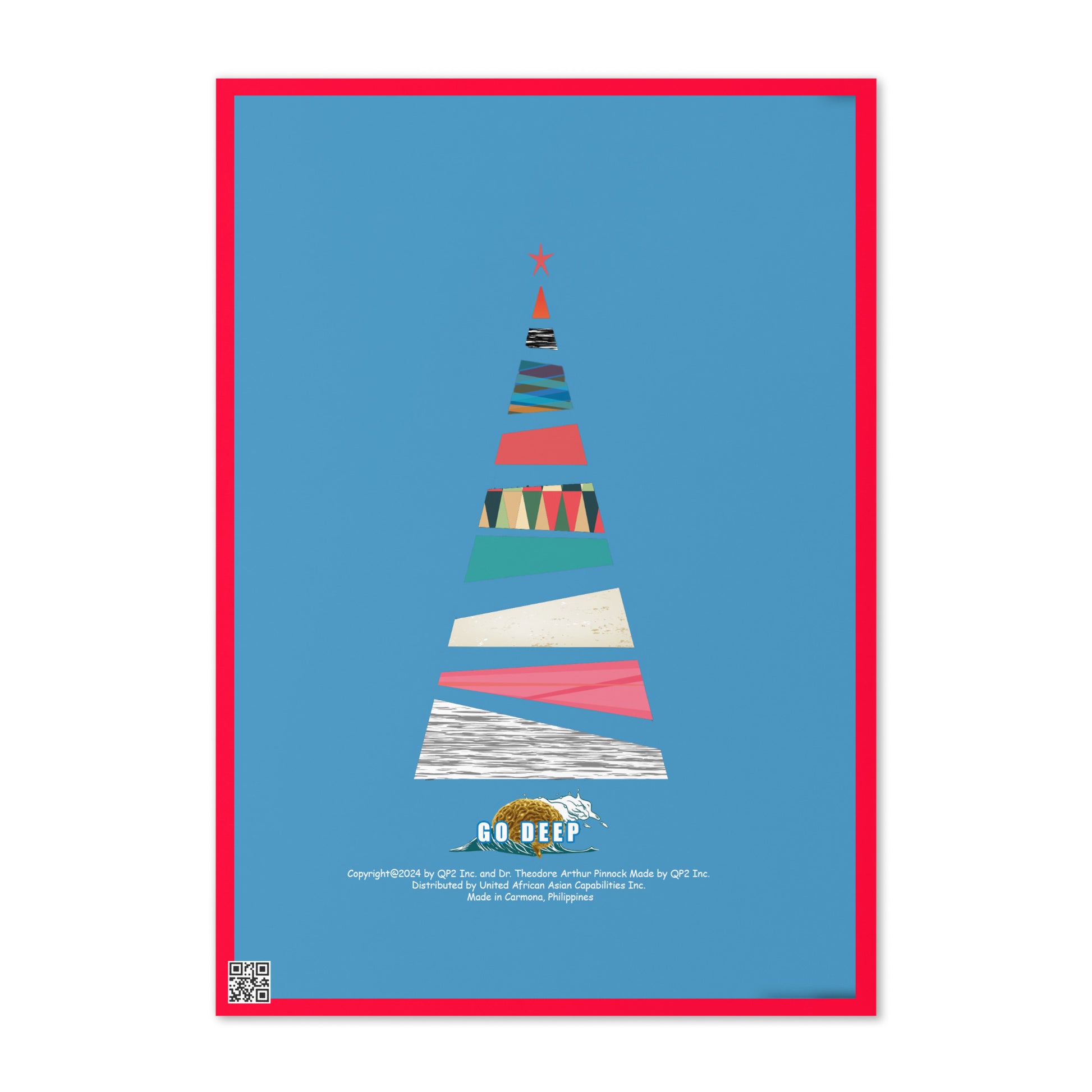 Christmas Greeting Card Design 3 POSTCARD The DEEP Store