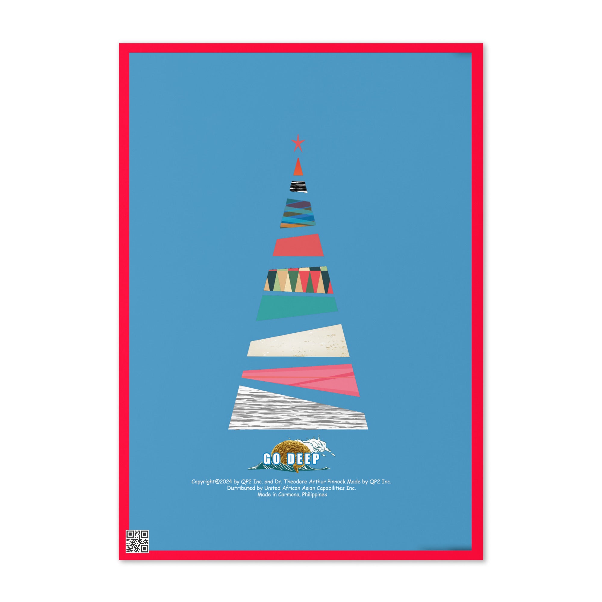 Christmas Greeting Card Design 3 POSTCARD The DEEP Store