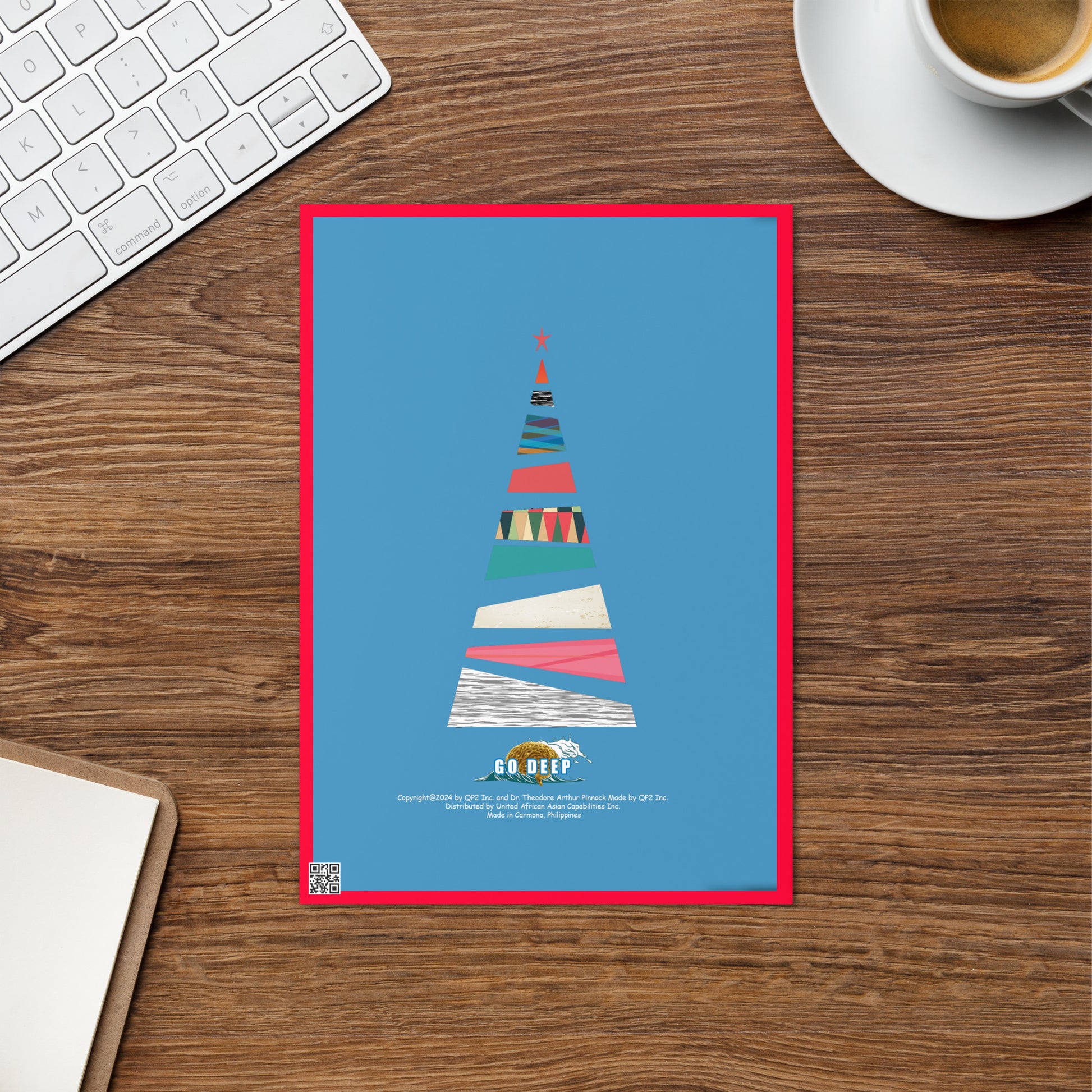 Christmas Greeting Card Design 3 POSTCARD The DEEP Store