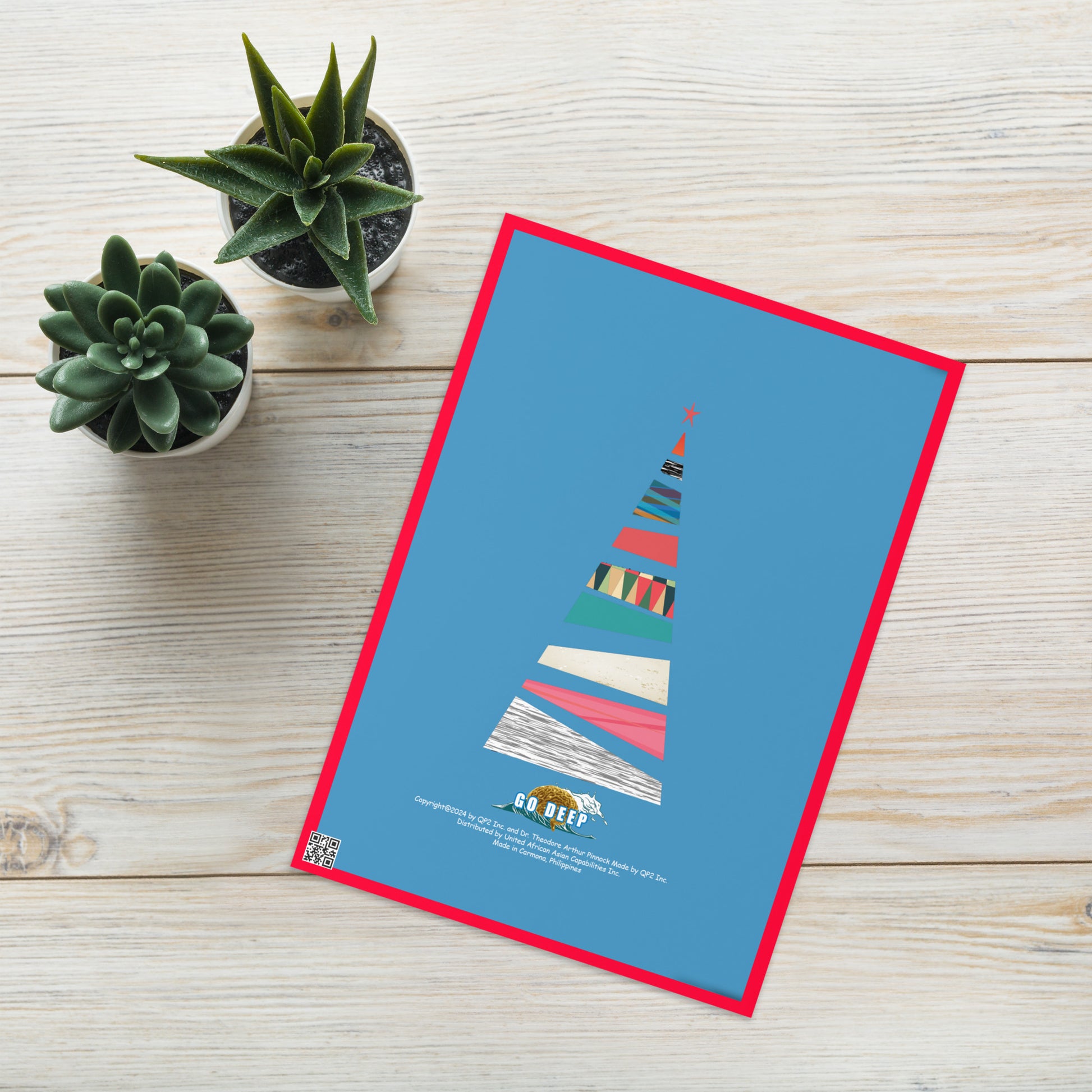 Christmas Greeting Card Design 3 POSTCARD The DEEP Store