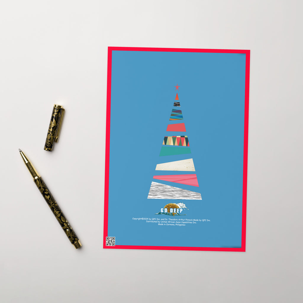 Christmas Greeting Card Design 3 POSTCARD The DEEP Store