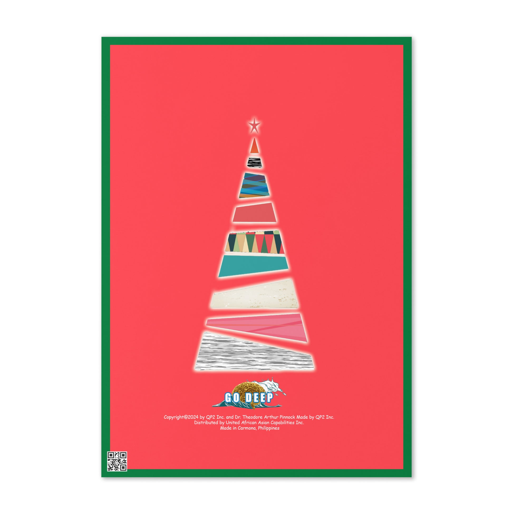 Christmas Greeting Card Design 4 POSTCARD The DEEP Store
