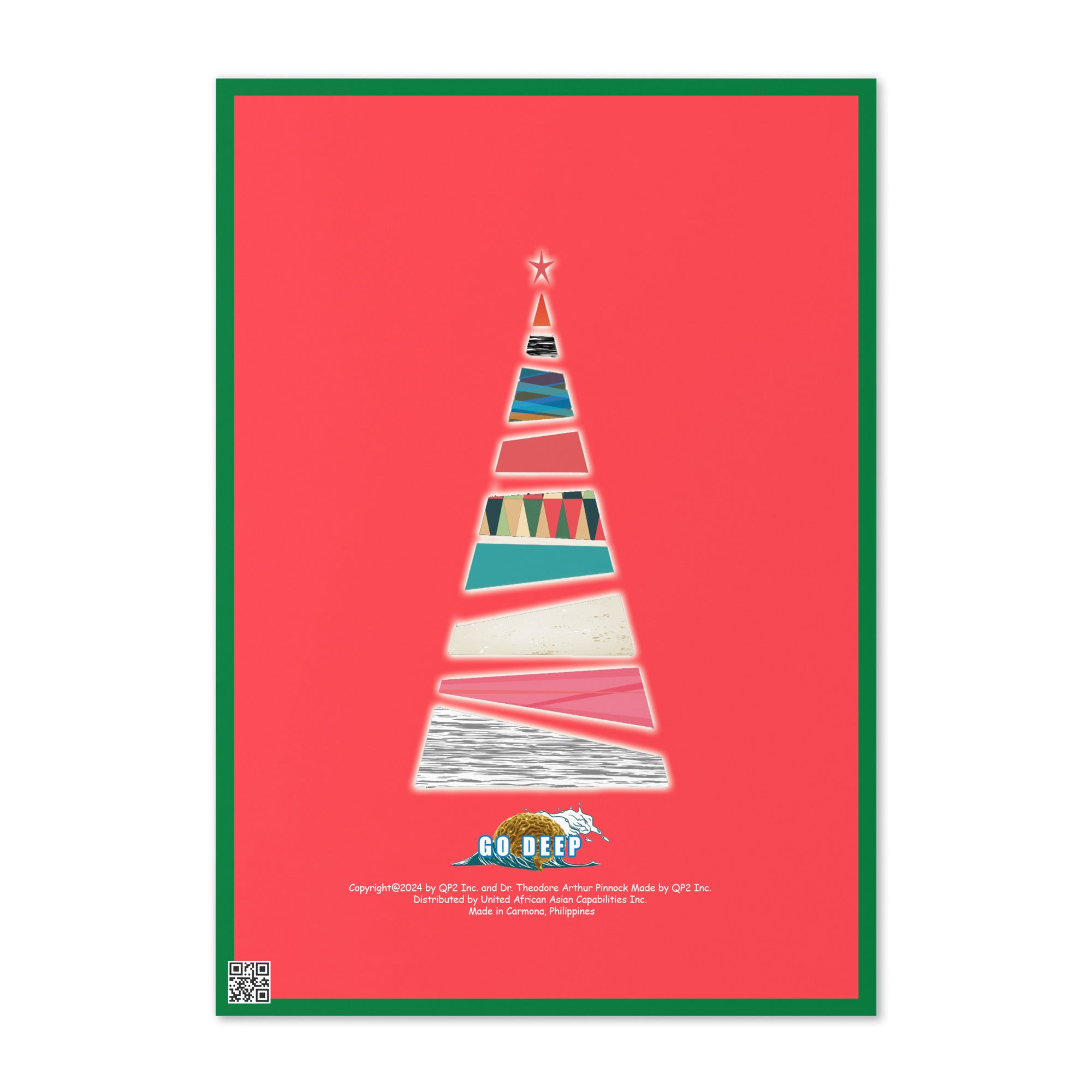Christmas Greeting Card Design 4 POSTCARD The DEEP Store