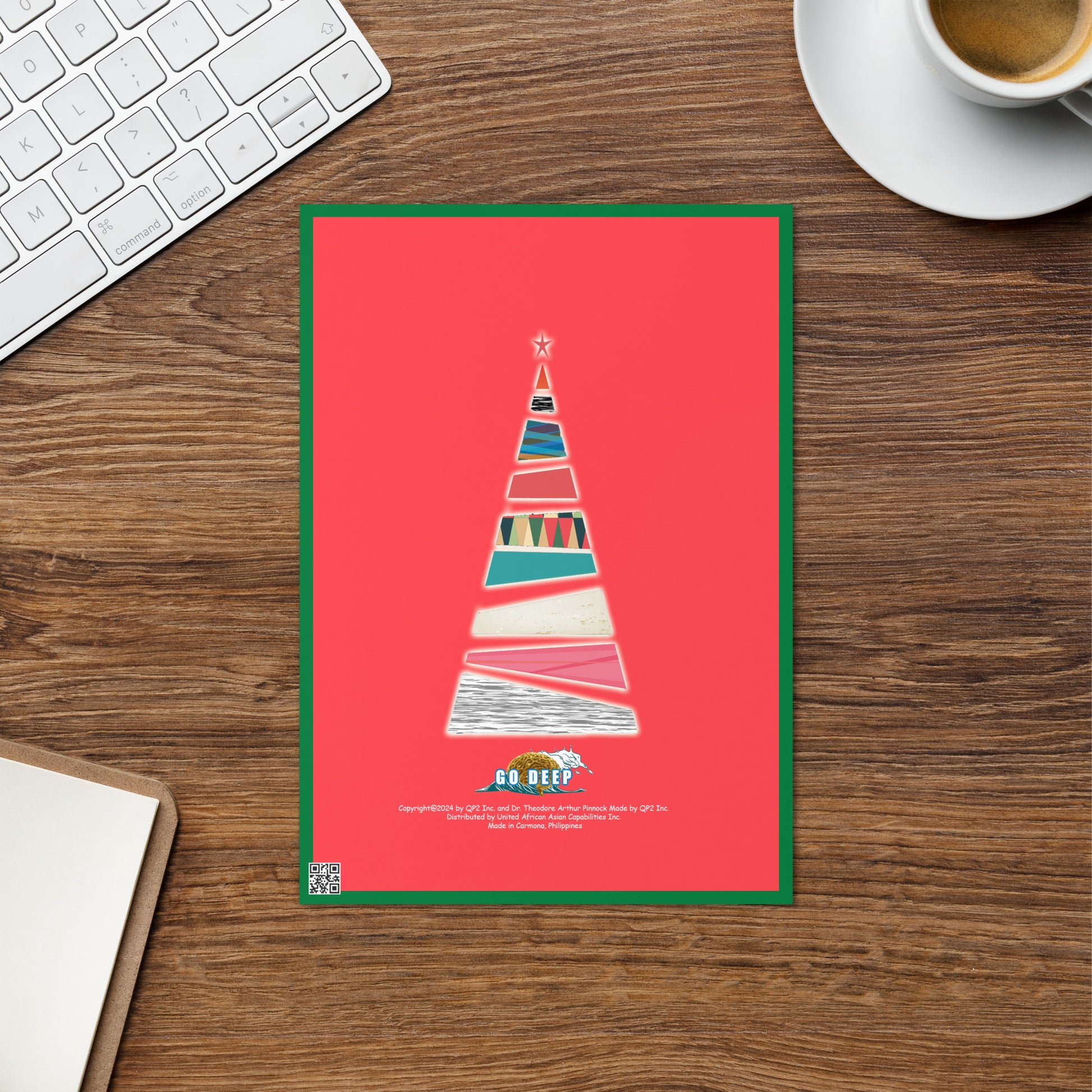 Christmas Greeting Card Design 4 POSTCARD The DEEP Store