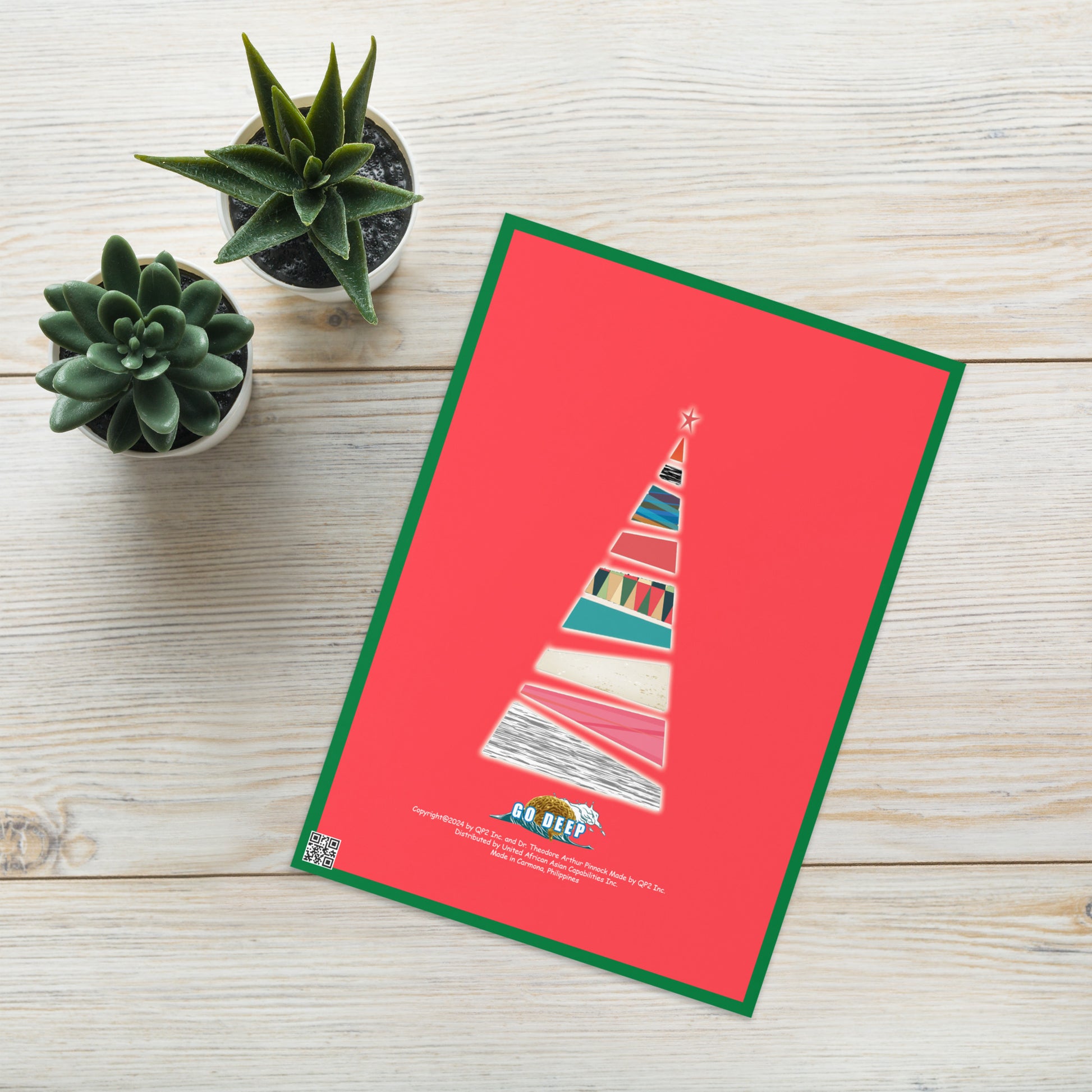 Christmas Greeting Card Design 4 POSTCARD The DEEP Store