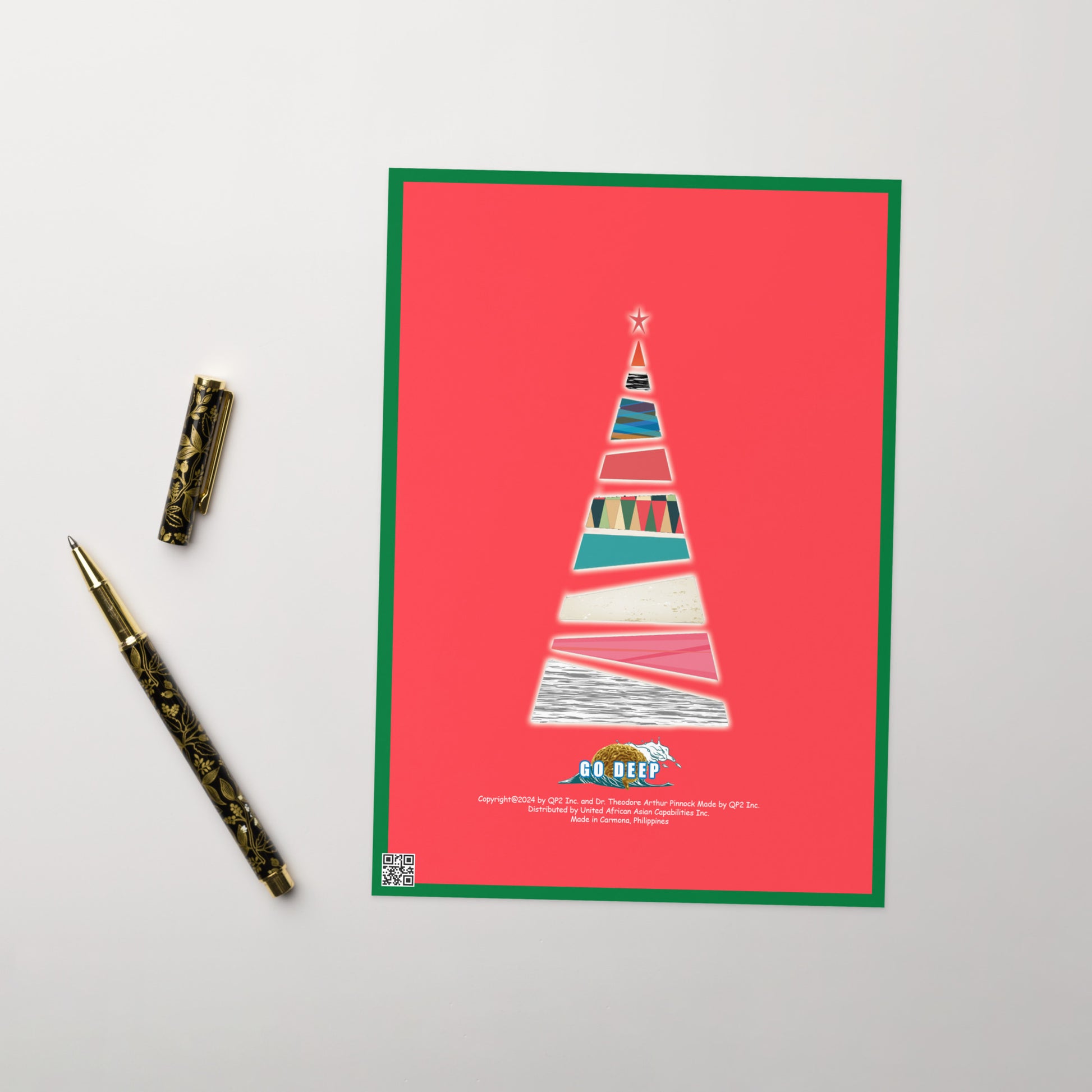 Christmas Greeting Card Design 4 POSTCARD The DEEP Store