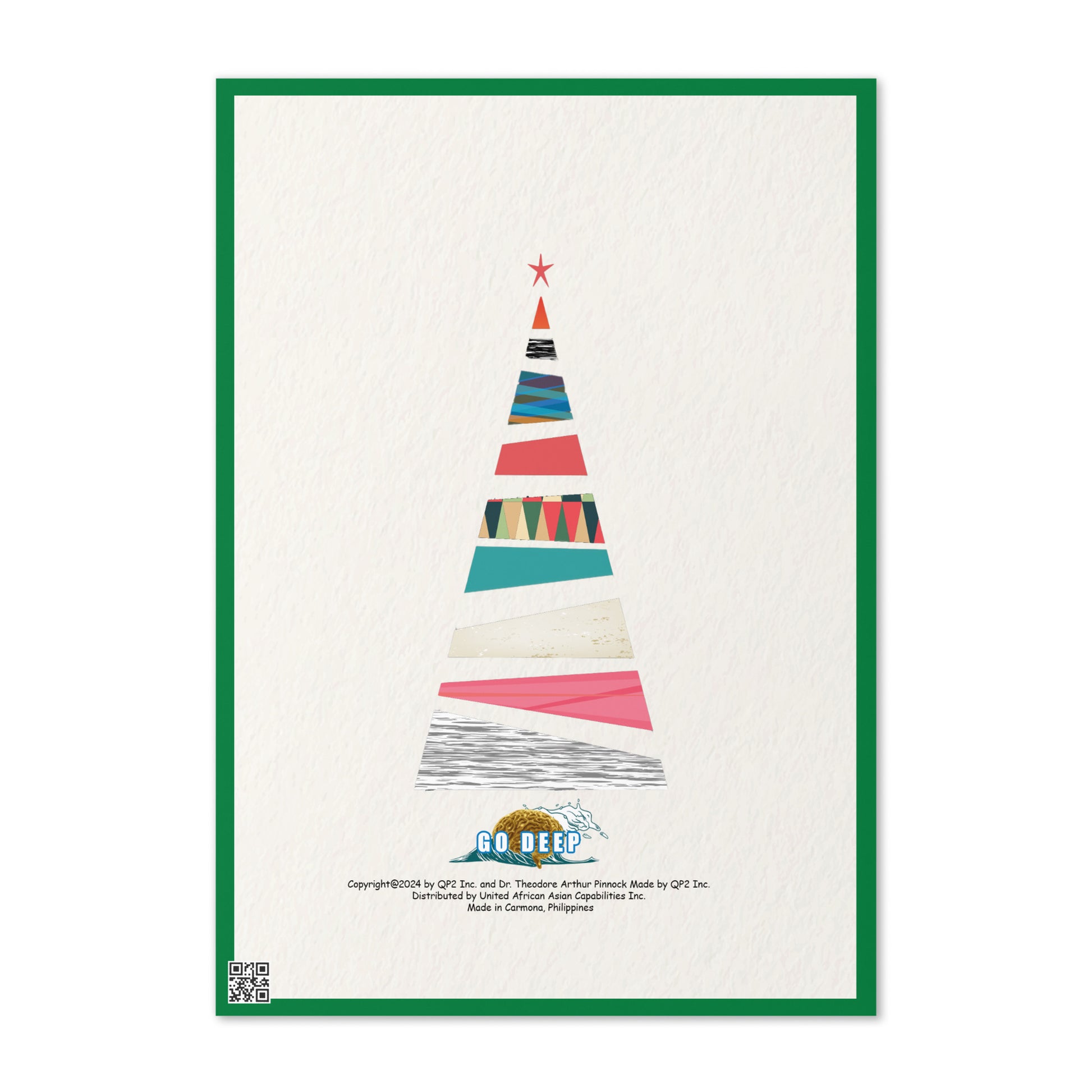 Christmas Greeting Card Design 5 POSTCARD The DEEP Store