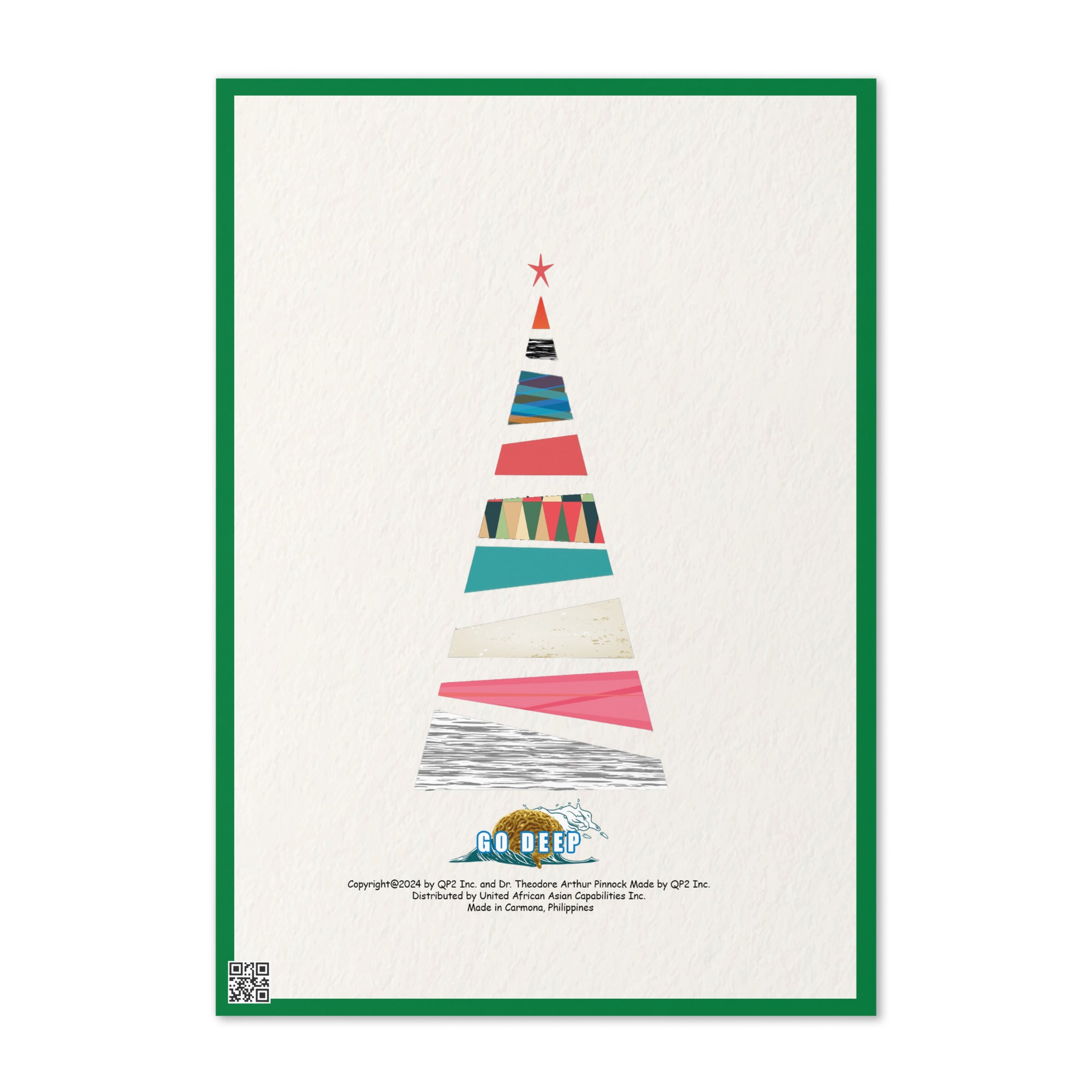 Christmas Greeting Card Design 5 POSTCARD The DEEP Store