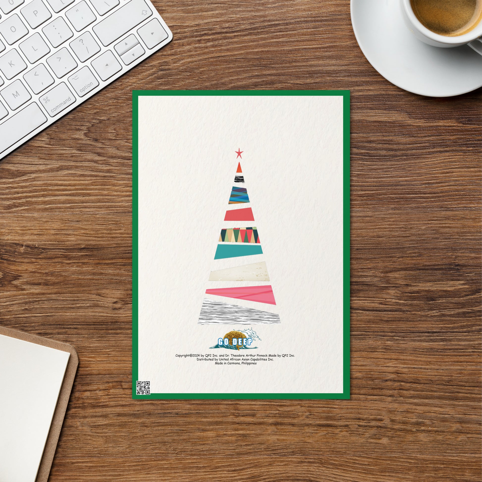 Christmas Greeting Card Design 5 POSTCARD The DEEP Store