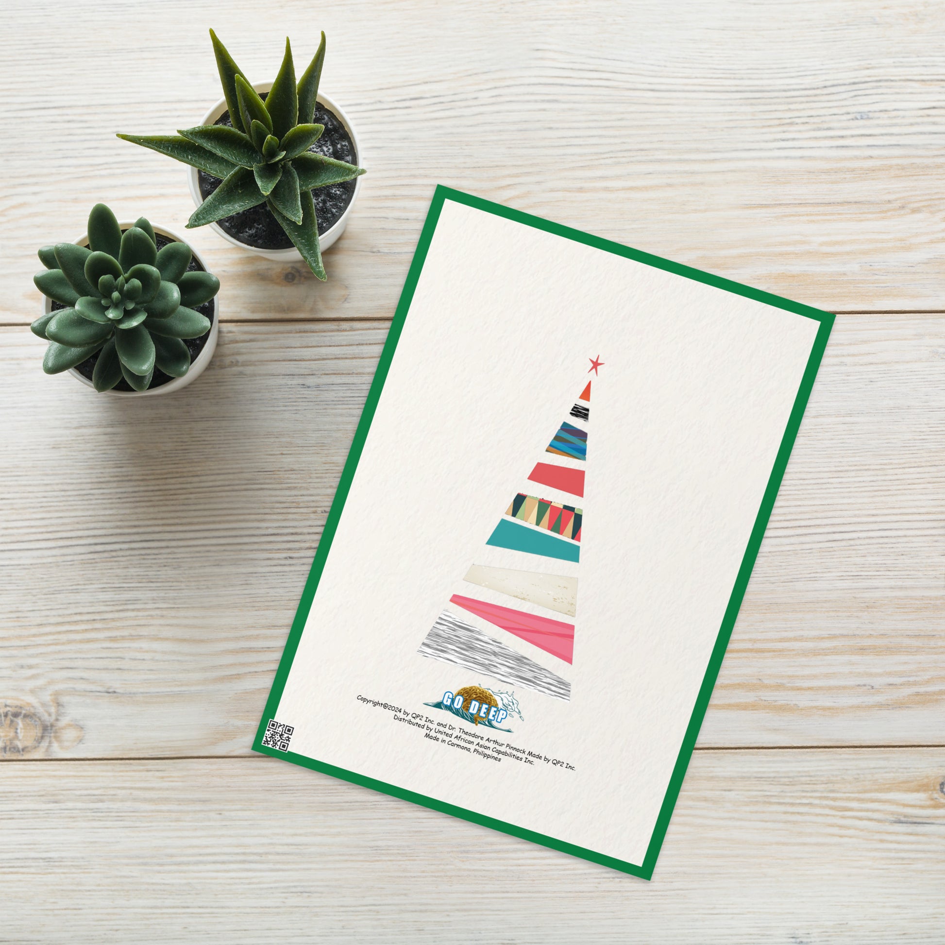 Christmas Greeting Card Design 5 POSTCARD The DEEP Store