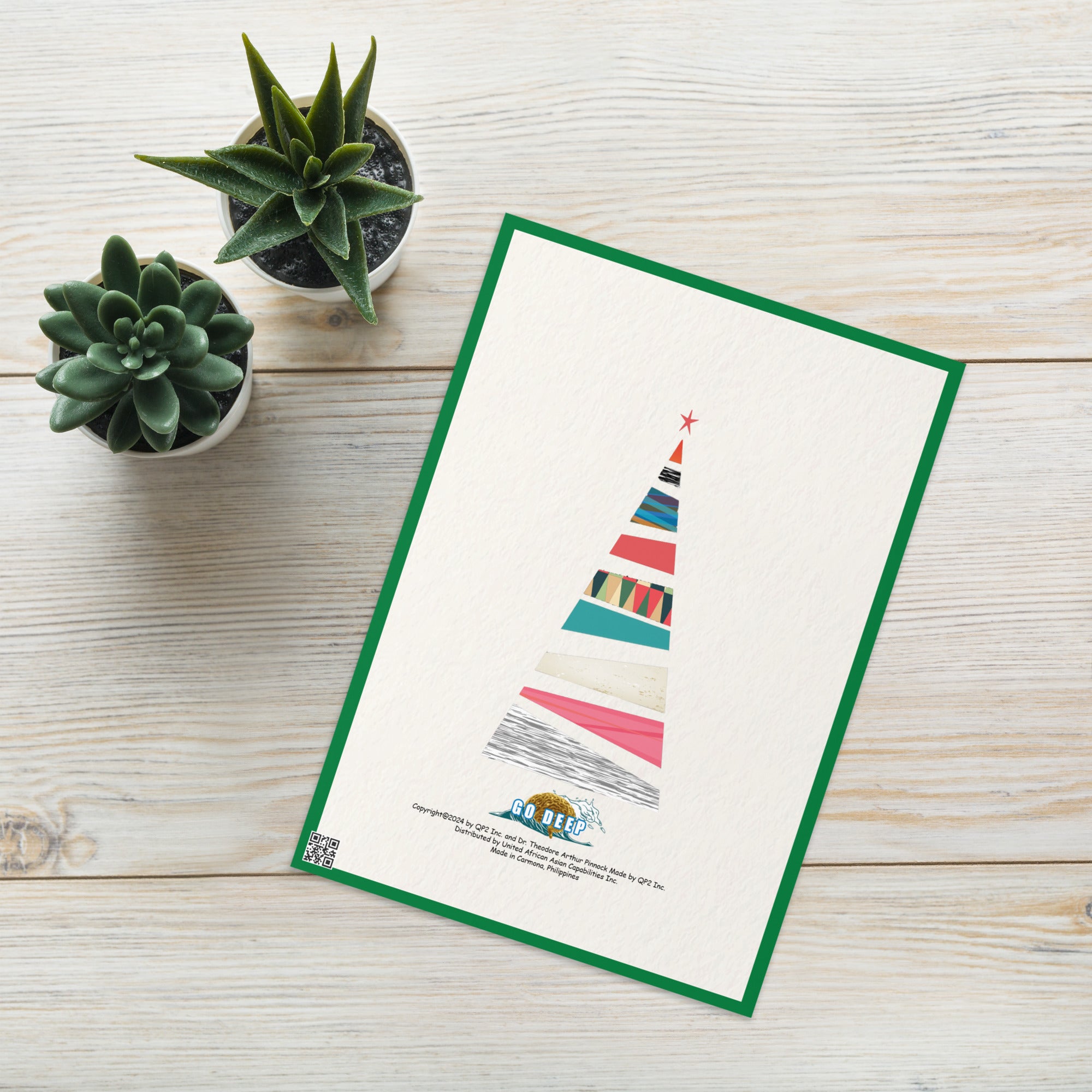 Christmas Greeting Card Design 5 POSTCARD The DEEP Store
