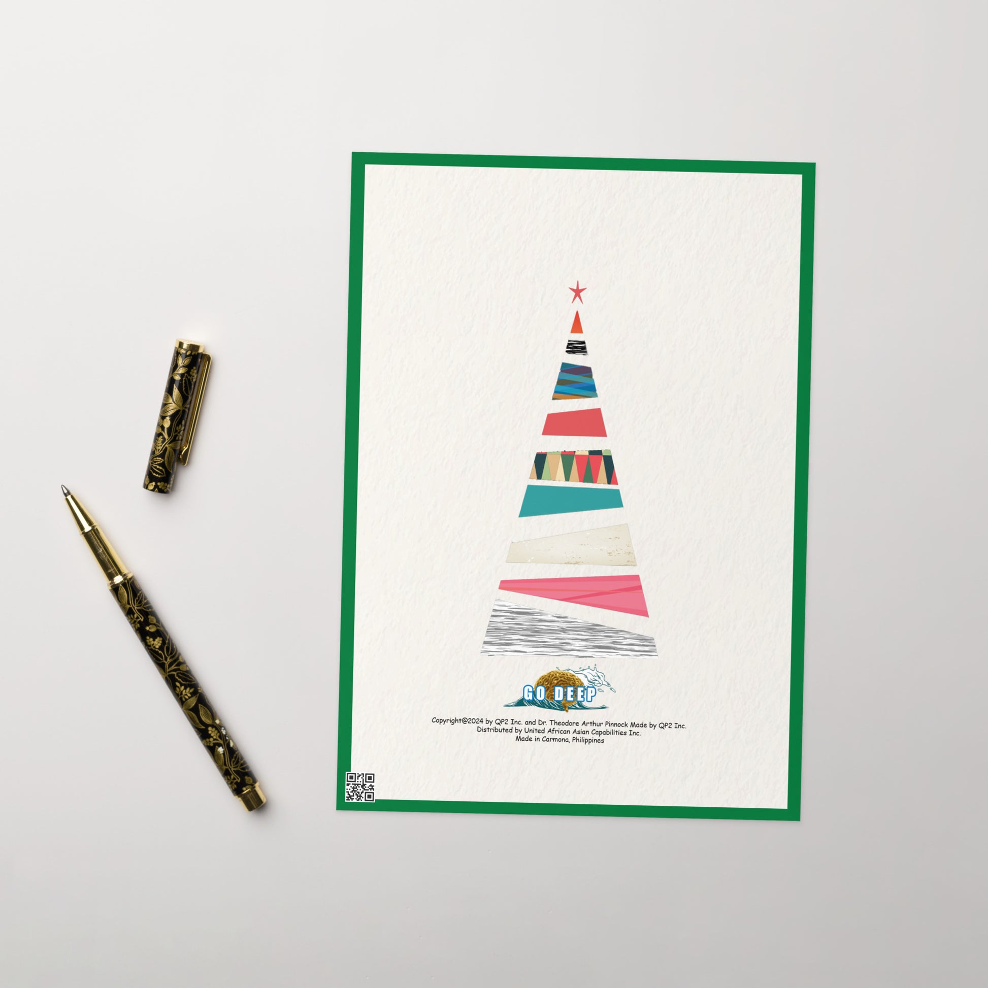 Christmas Greeting Card Design 5 POSTCARD The DEEP Store