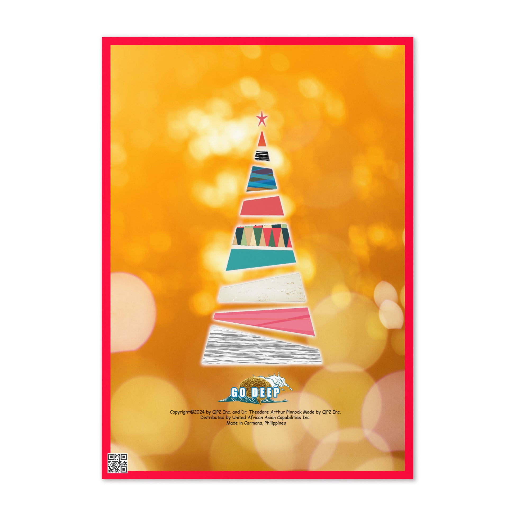 Christmas Greeting Card Design 6 POSTCARD The DEEP Store
