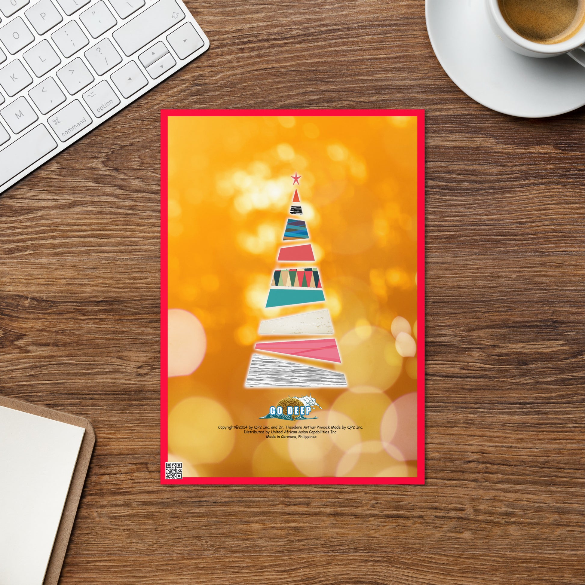 Christmas Greeting Card Design 6 POSTCARD The DEEP Store