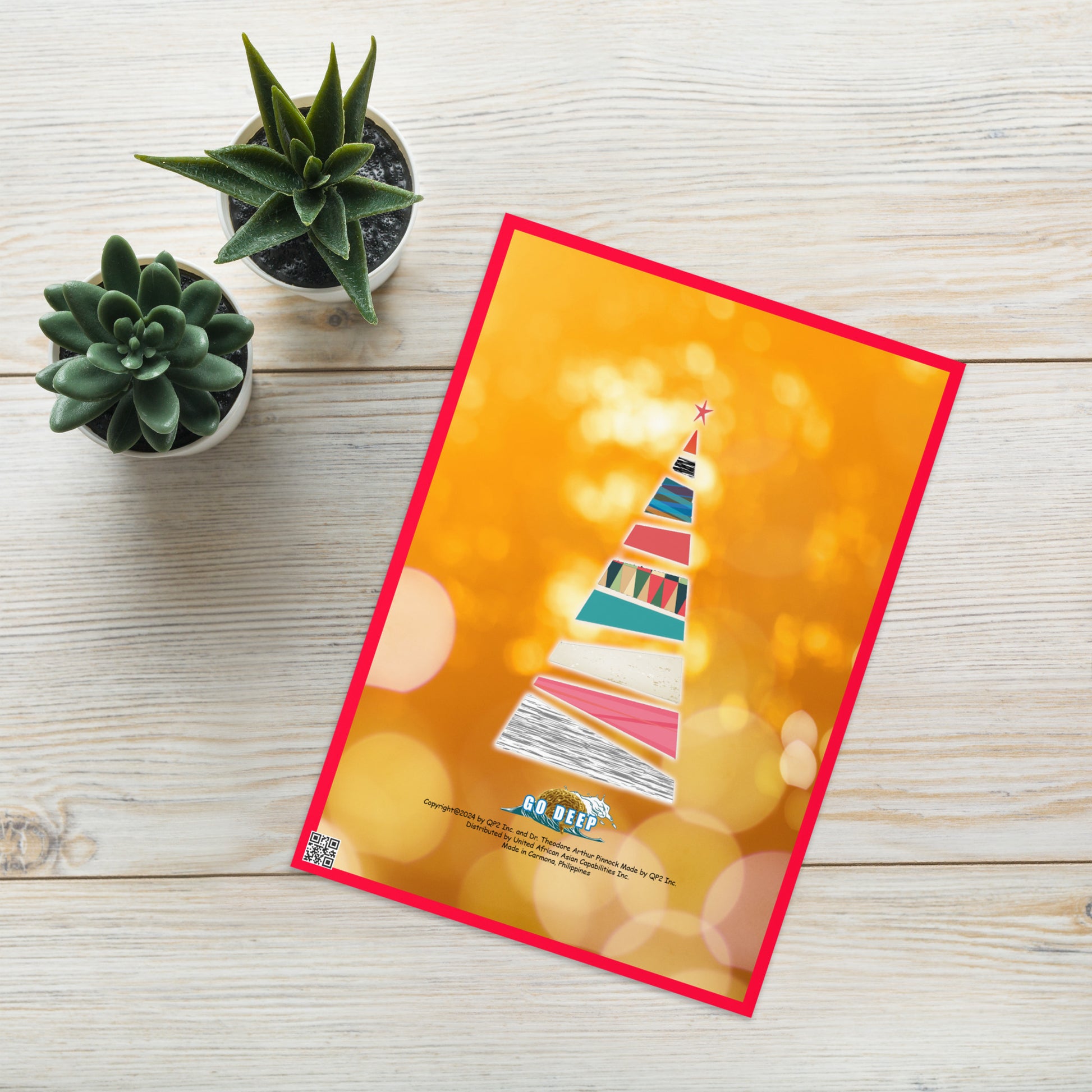 Christmas Greeting Card Design 6 POSTCARD The DEEP Store