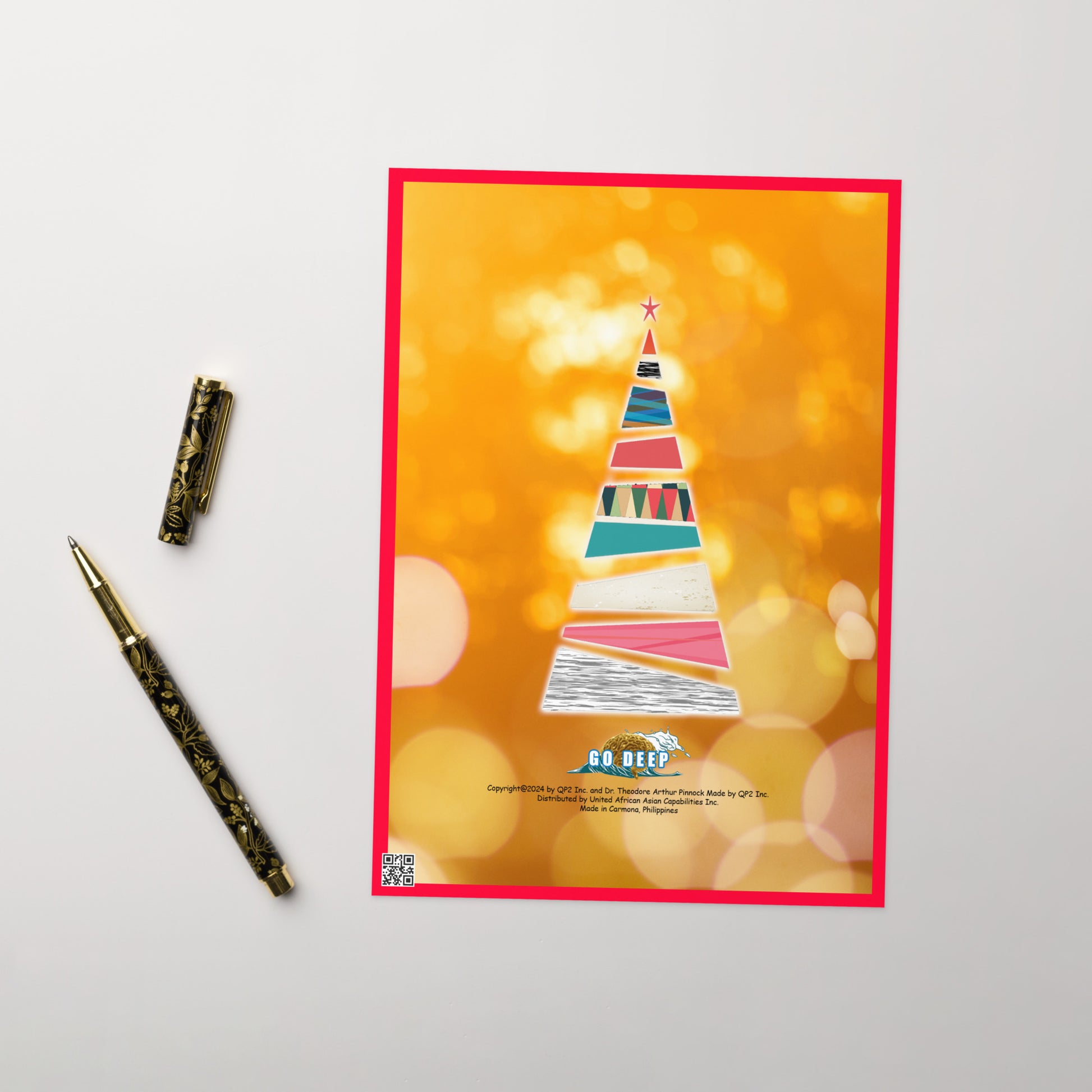 Christmas Greeting Card Design 6 POSTCARD The DEEP Store