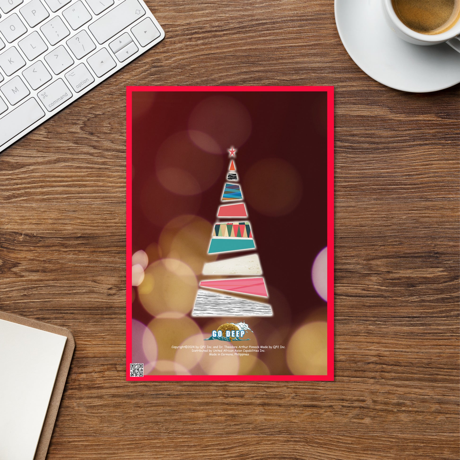 Christmas Greeting Card Design 7 POSTCARD The DEEP Store