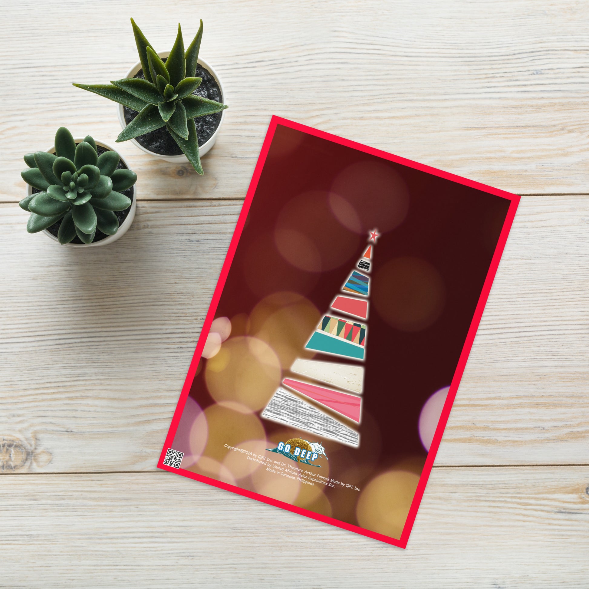 Christmas Greeting Card Design 7 POSTCARD The DEEP Store