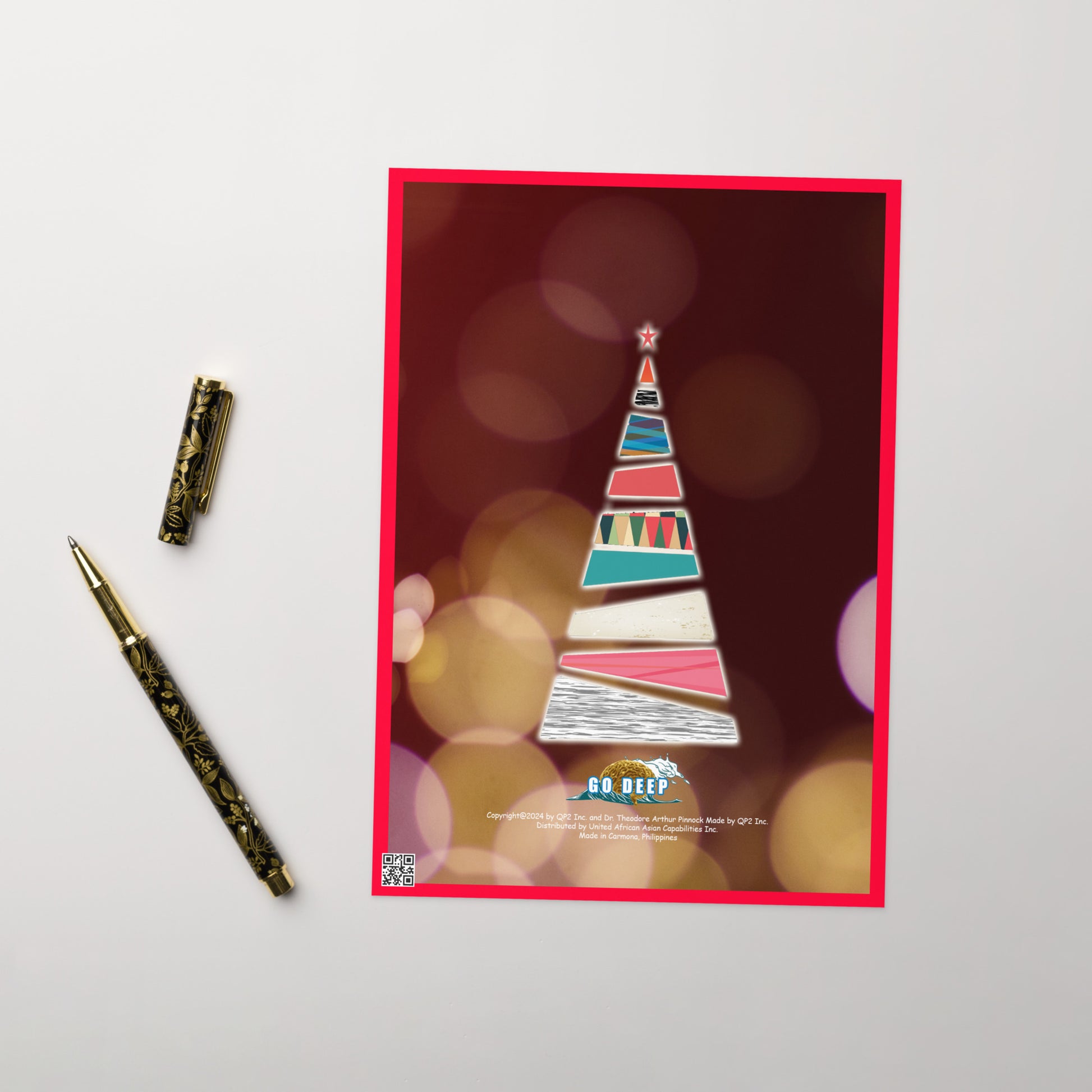 Christmas Greeting Card Design 7 POSTCARD The DEEP Store