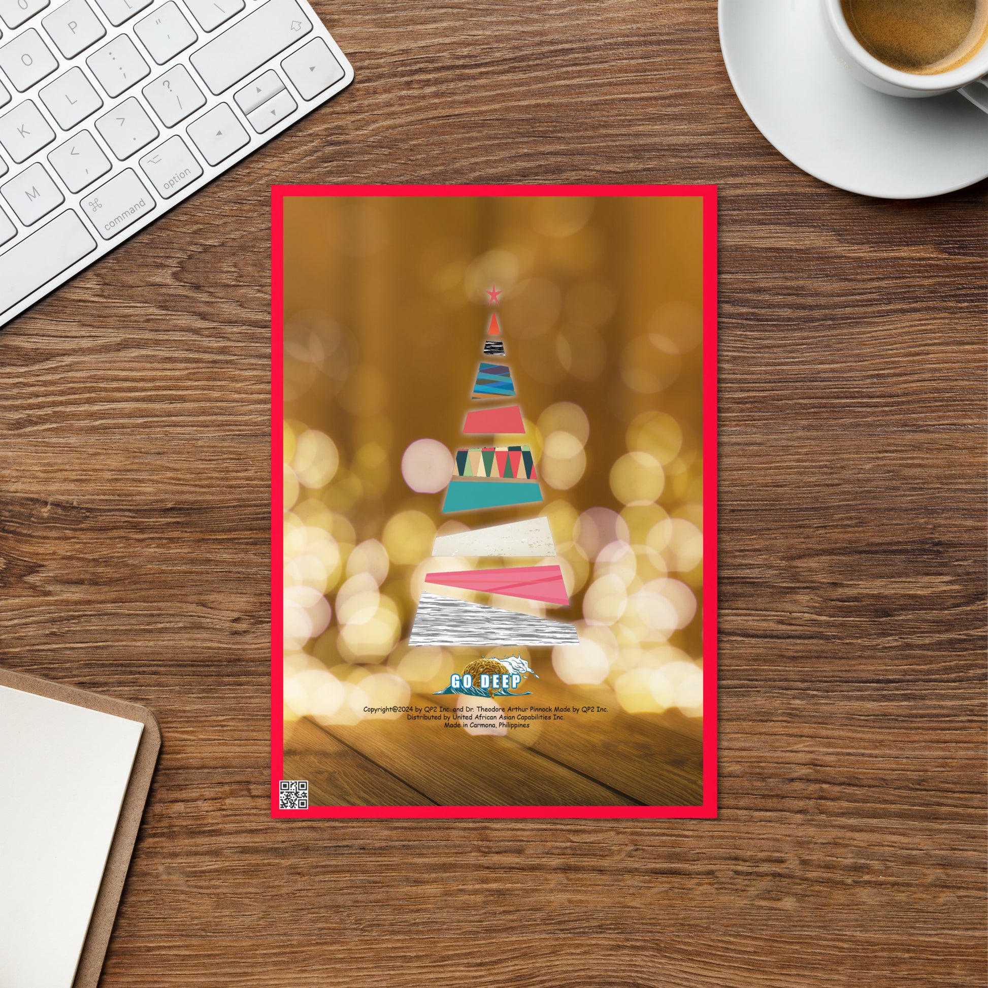 Christmas Greeting Card Design 8 POSTCARD The DEEP Store