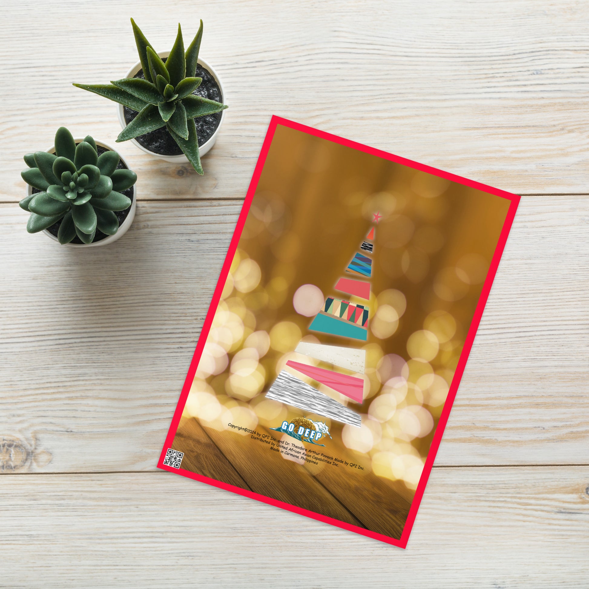 Christmas Greeting Card Design 8 POSTCARD The DEEP Store