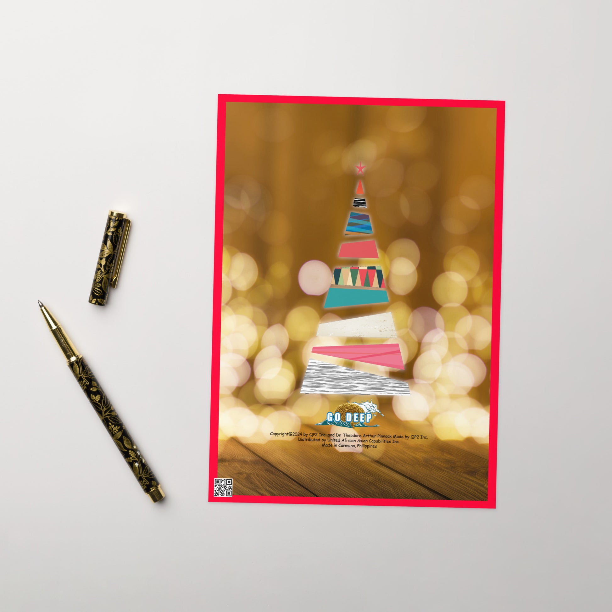 Christmas Greeting Card Design 8 POSTCARD The DEEP Store