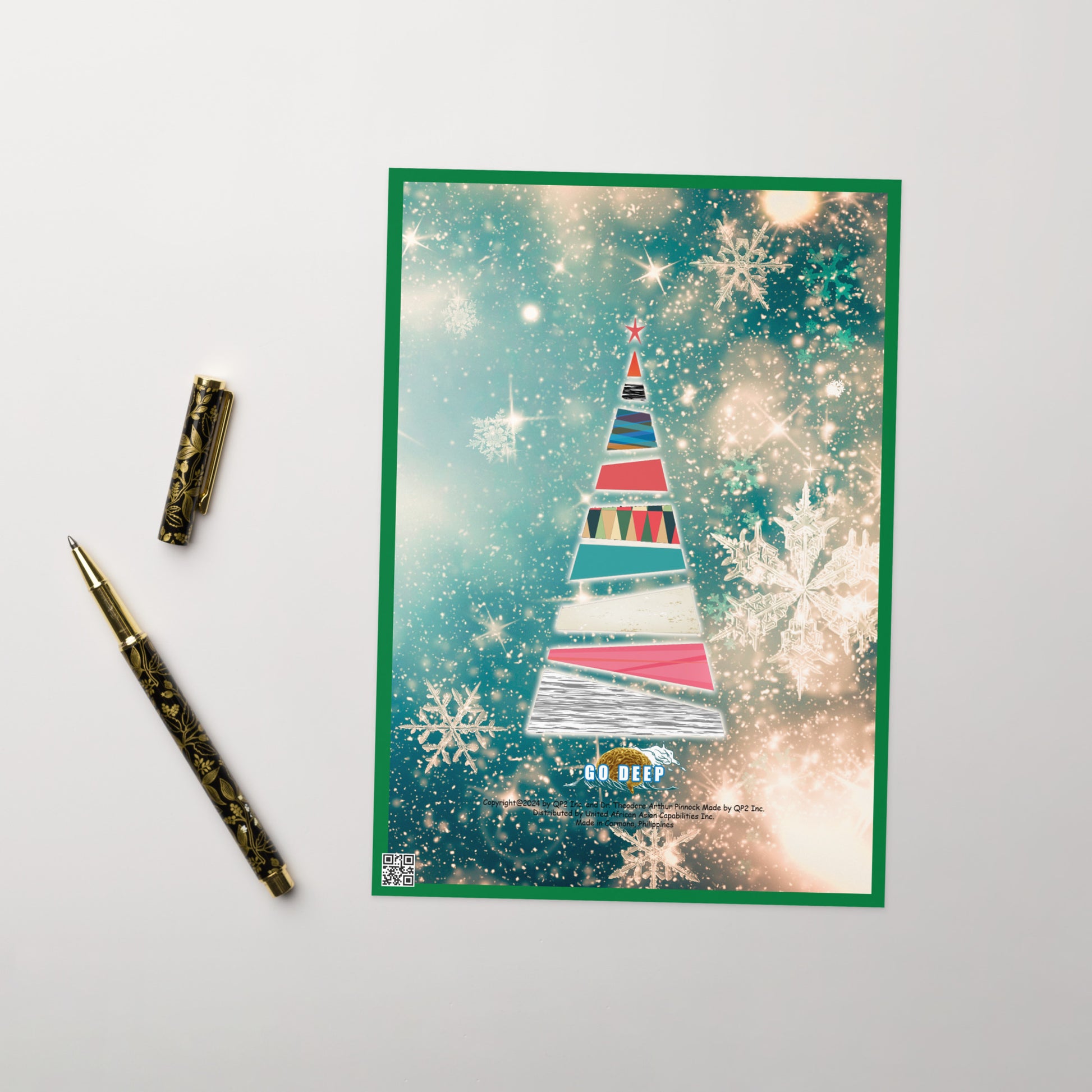 Christmas Greeting Card Design 9 POSTCARD The DEEP Store